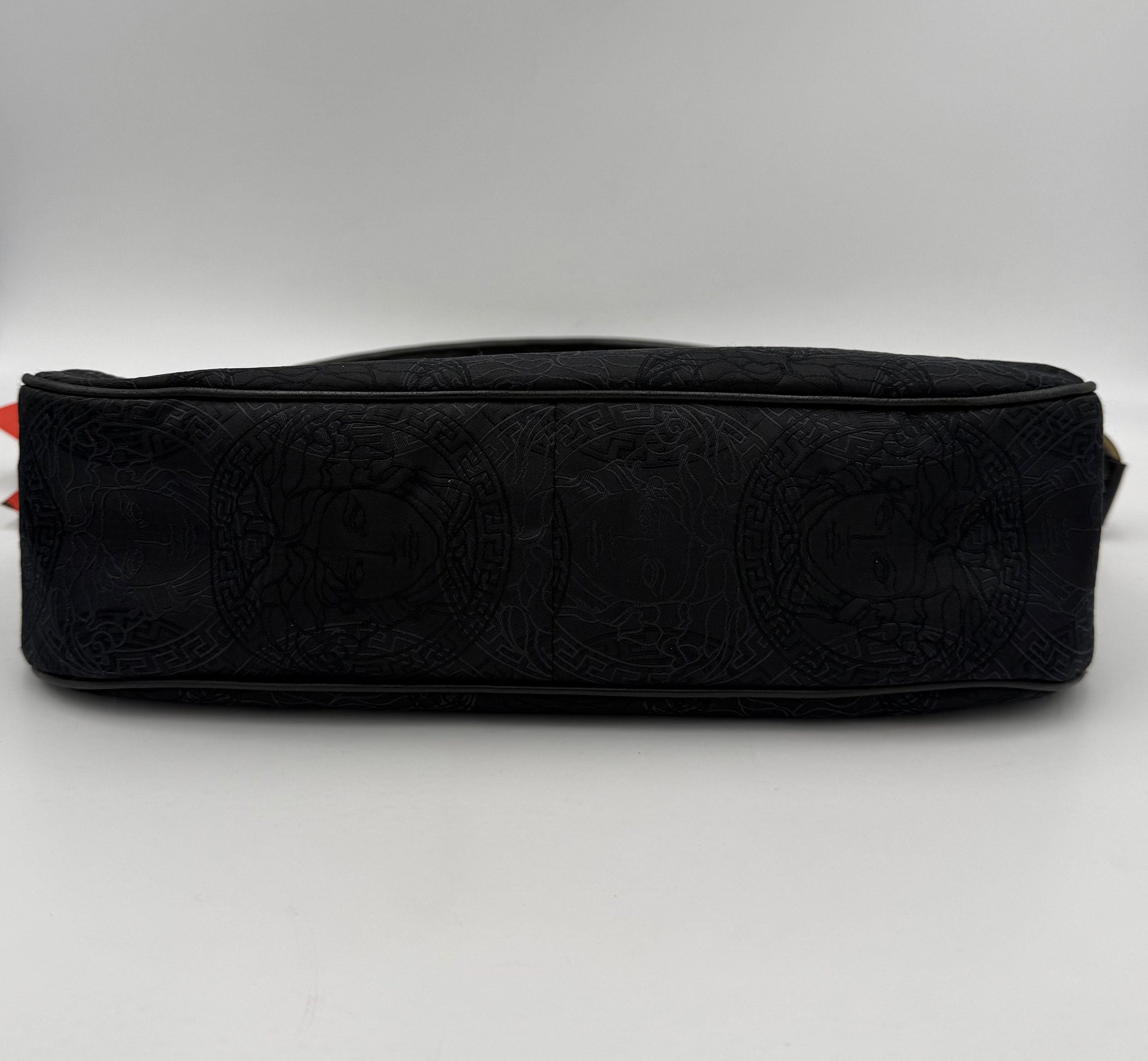 Pre-Owned Versace VERSACE Medusa Jacquard Shoulder Bag White Women's AB (Very Good — between Lightly Used and Used)