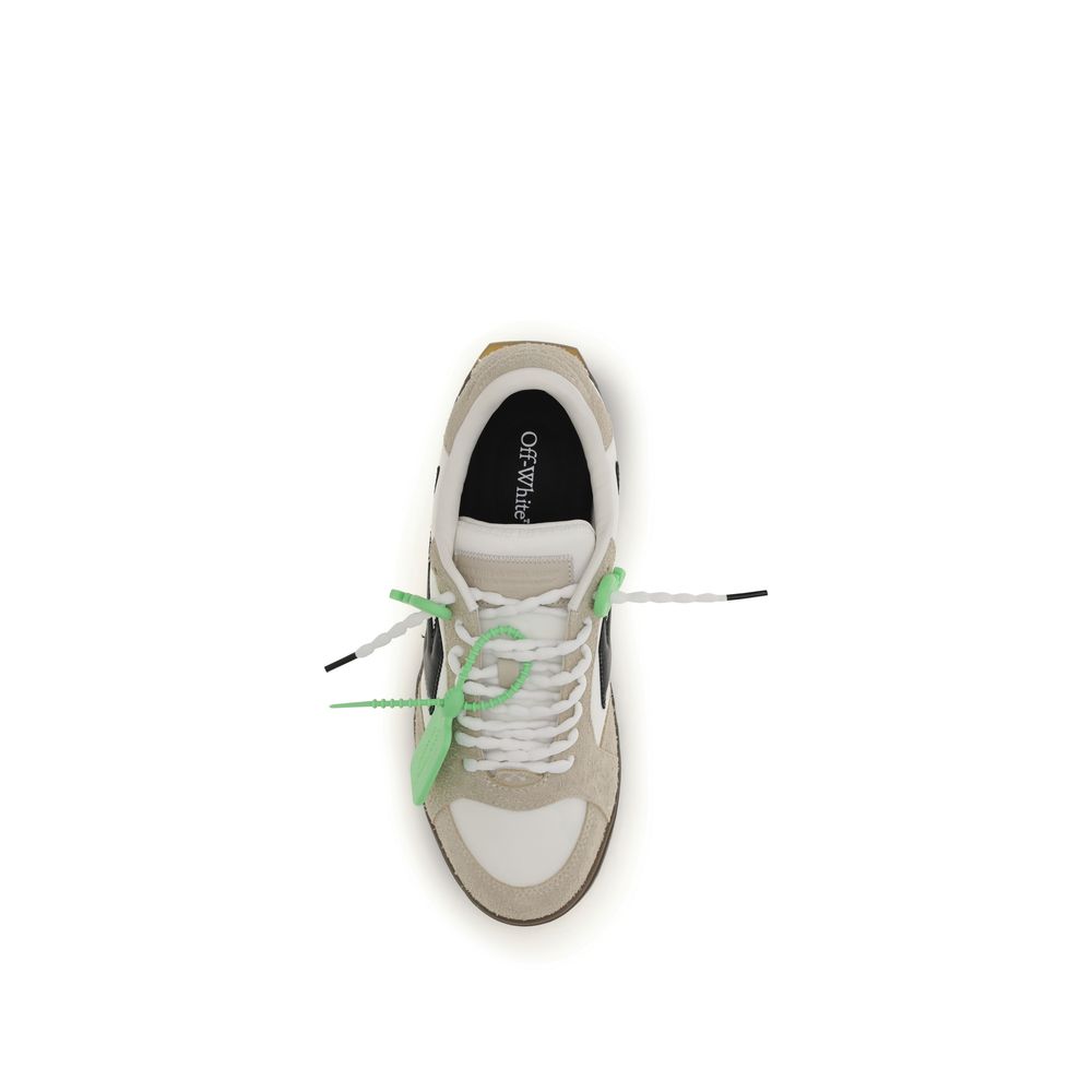 Off-White Multicolor Leather Sneakers