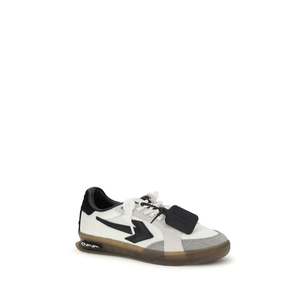 Off-White Multicolor Leather Low Top Sneakers