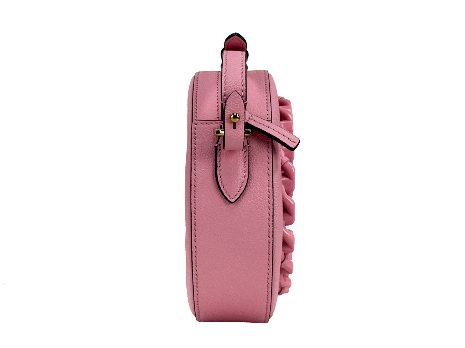 Versace Round Disco Leather Camera Case Crossbody Bag - PreLoved & Luxe