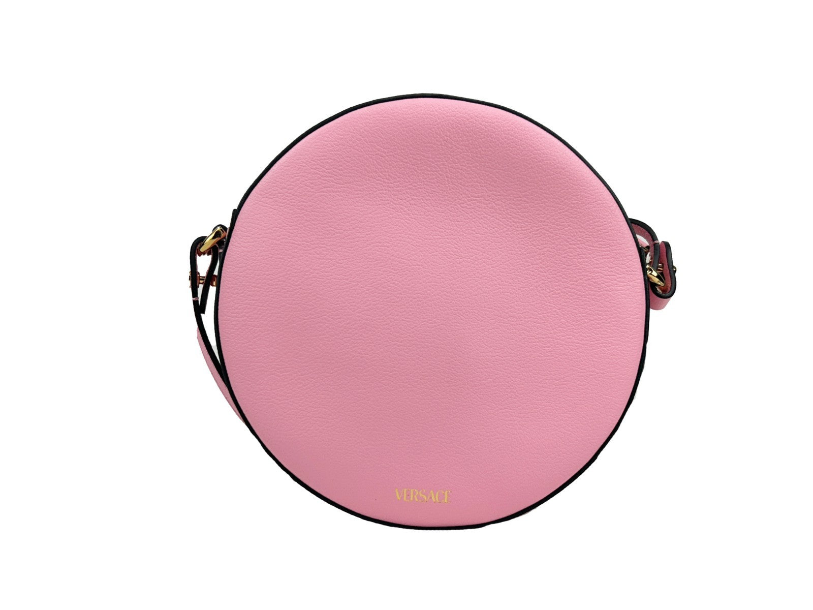 Versace Round Disco Leather Camera Case Crossbody Bag - PreLoved & Luxe
