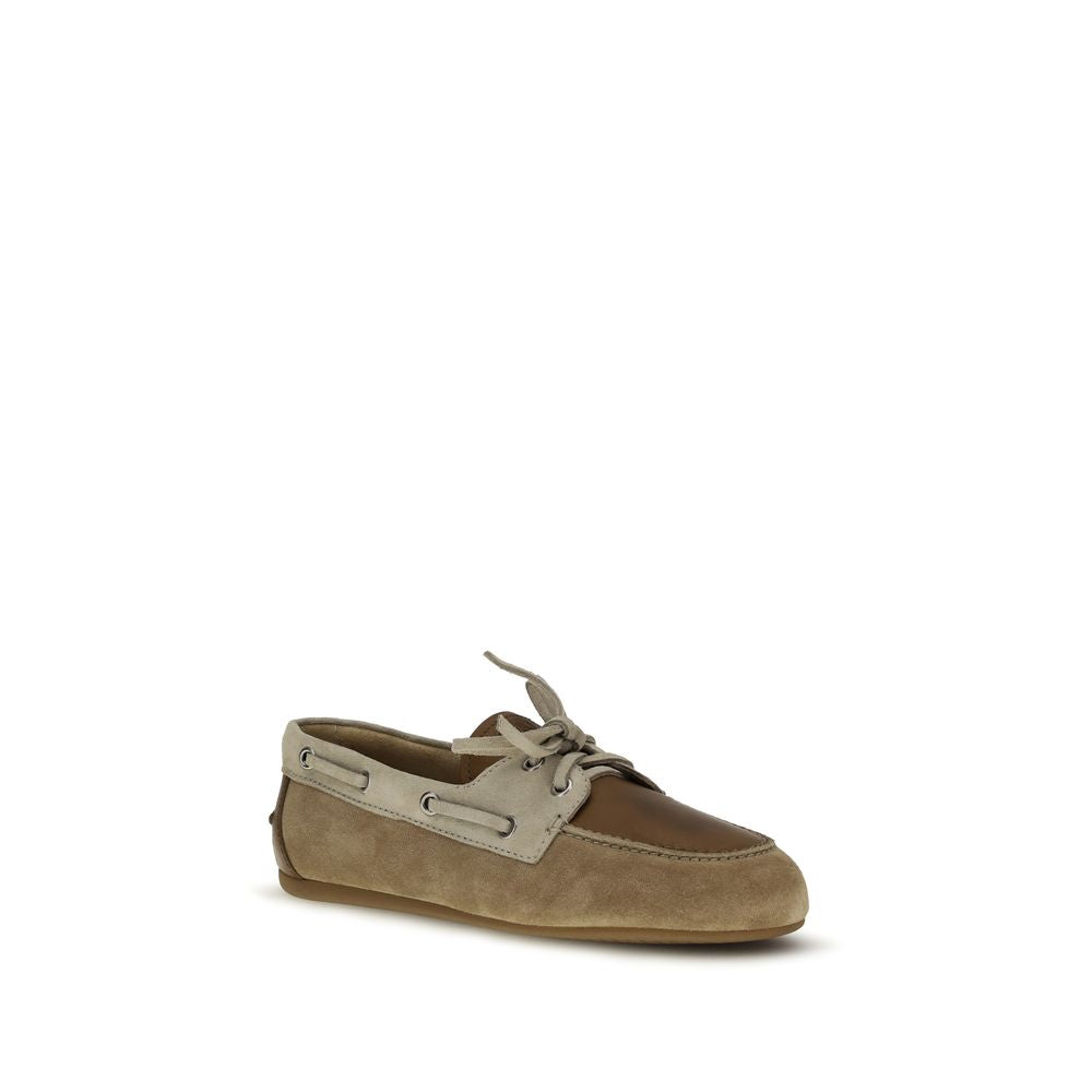 Miu Miu Multicolor Leather Slip-On Loafers