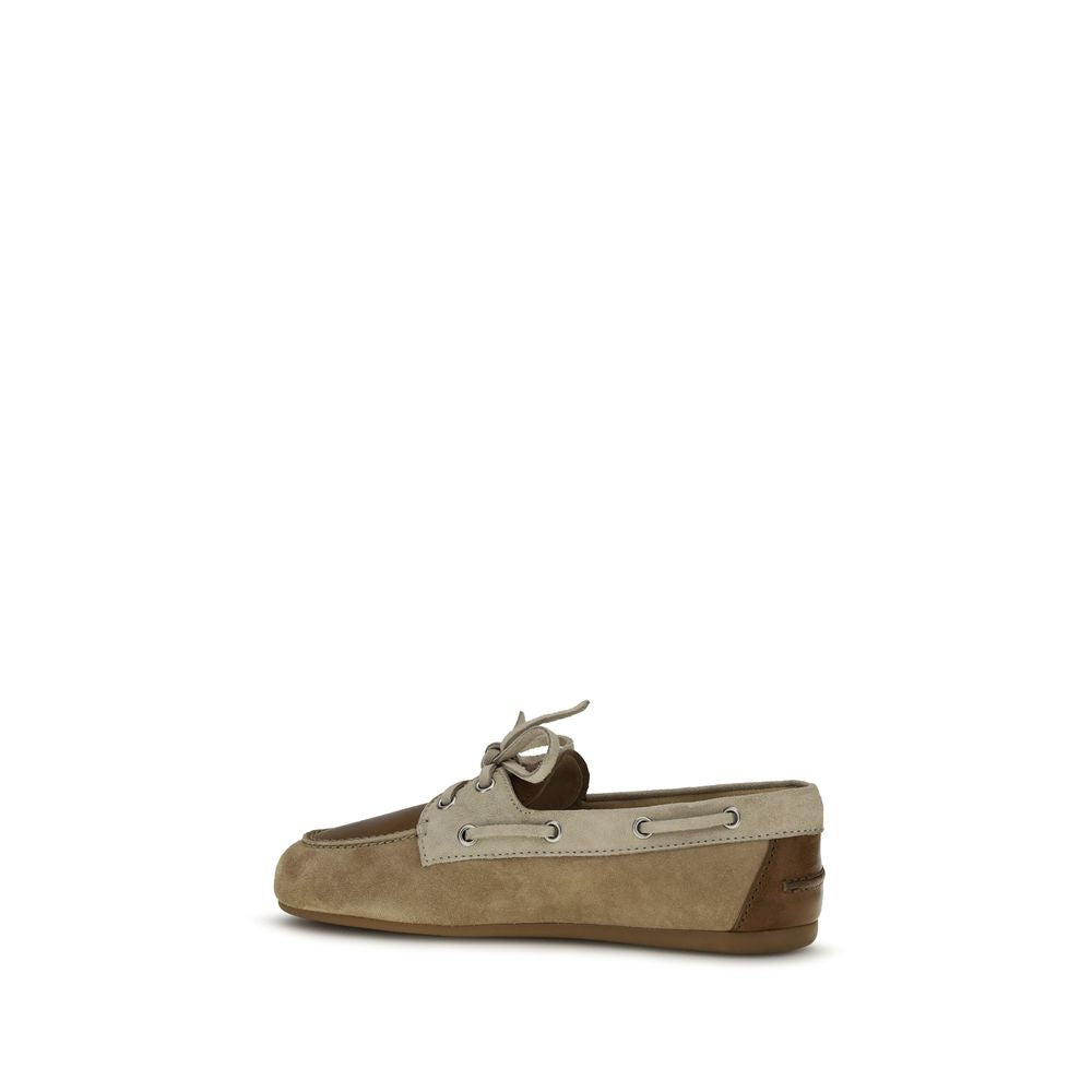 Miu Miu Multicolor Leather Slip-On Loafers