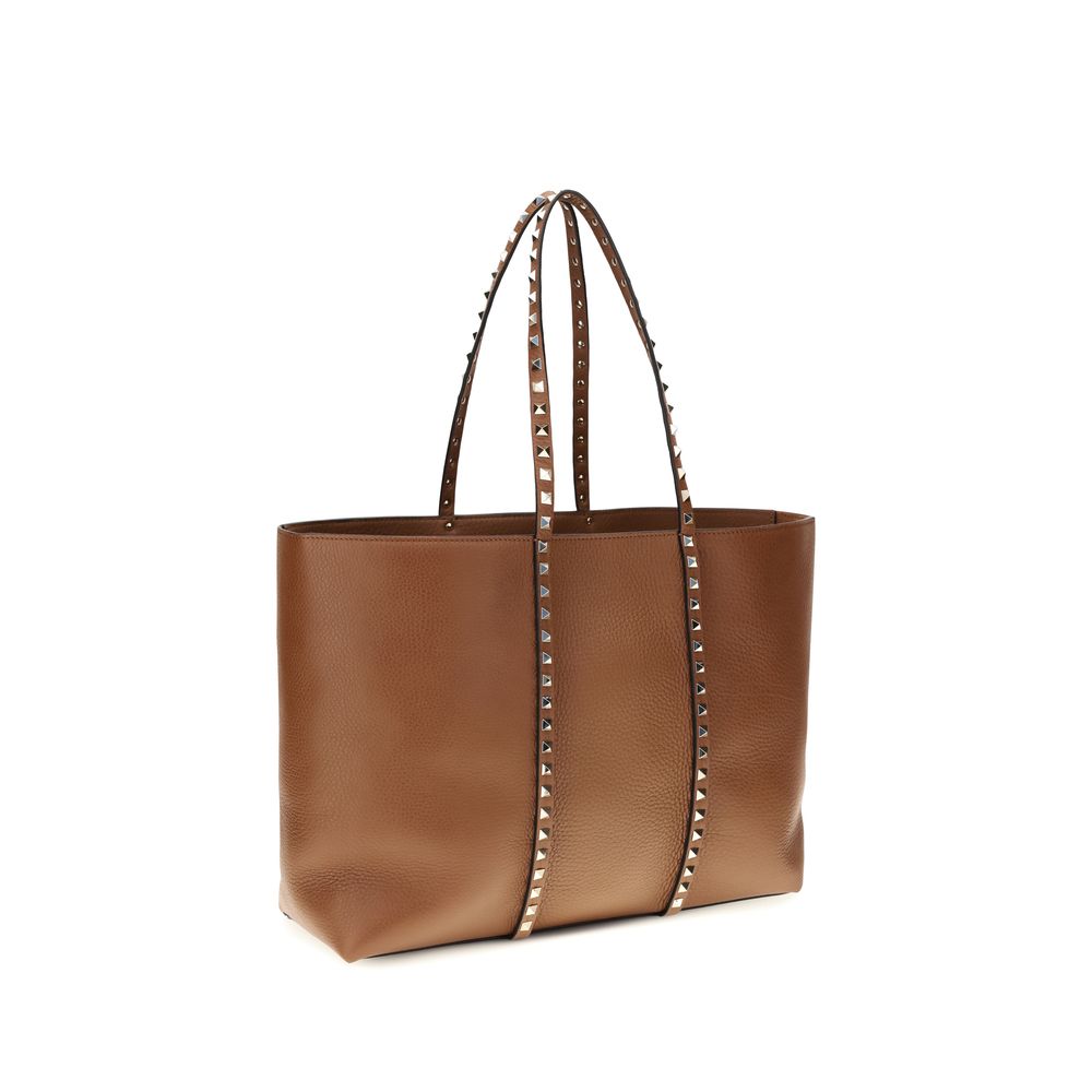 Valentino Garavani Brown Leather Shoulder Bag