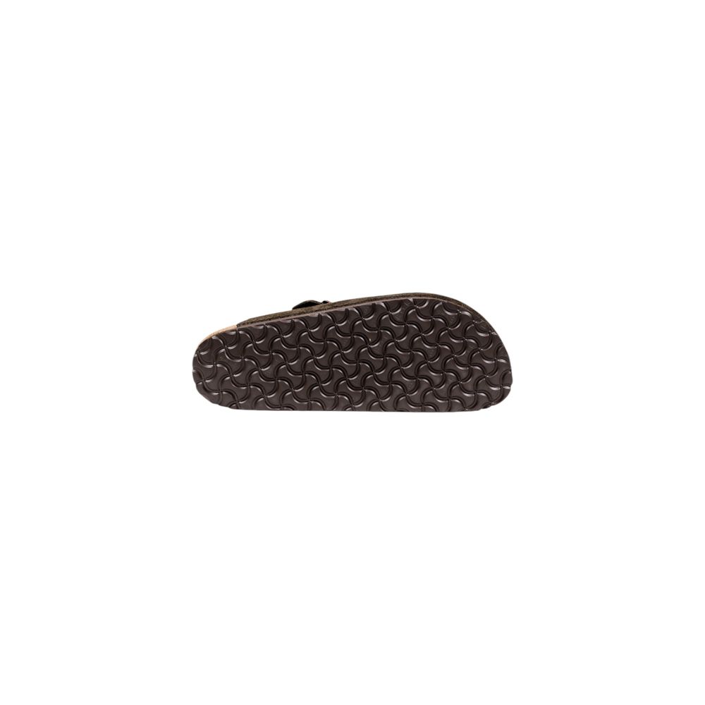 Birkenstock Brown Suede Leather Slippers