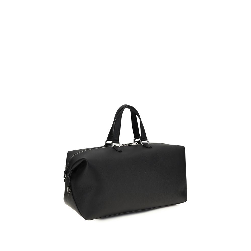 Fendi Black Leather Luggage And Travel