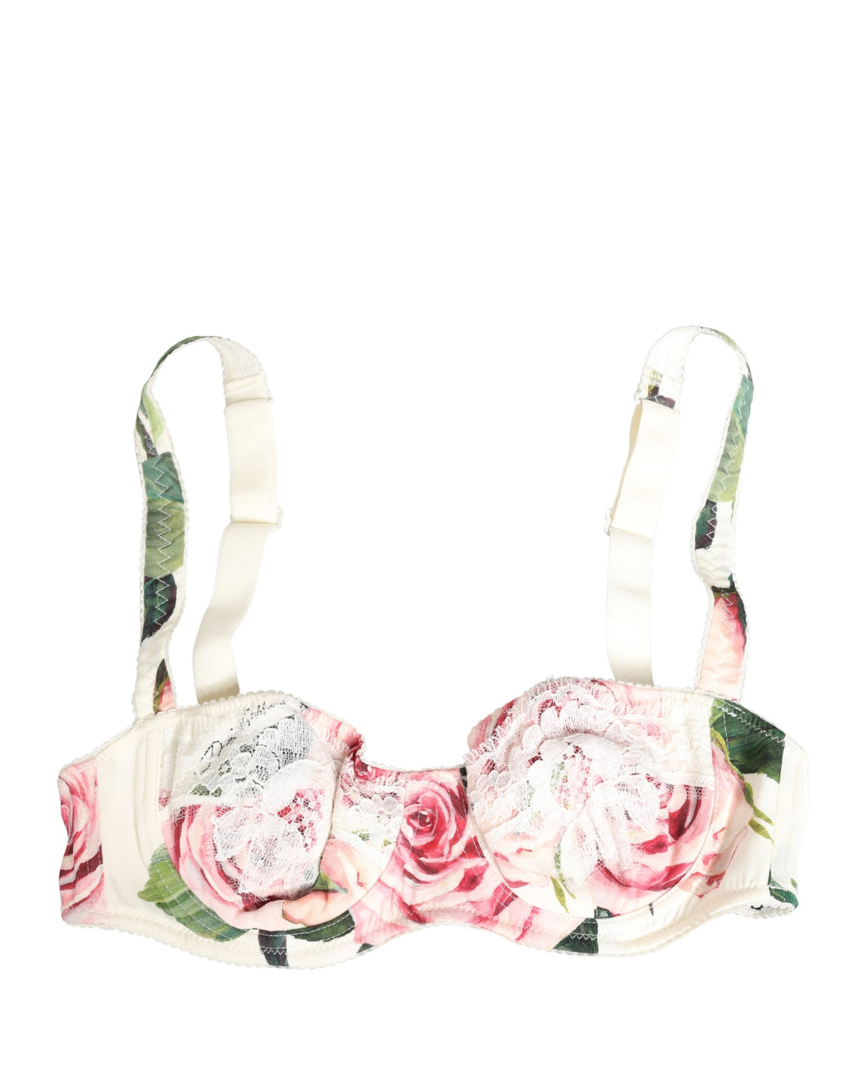 New Dolce & Gabbana Multicolor Floral Semi-Pad Underwire Underwear