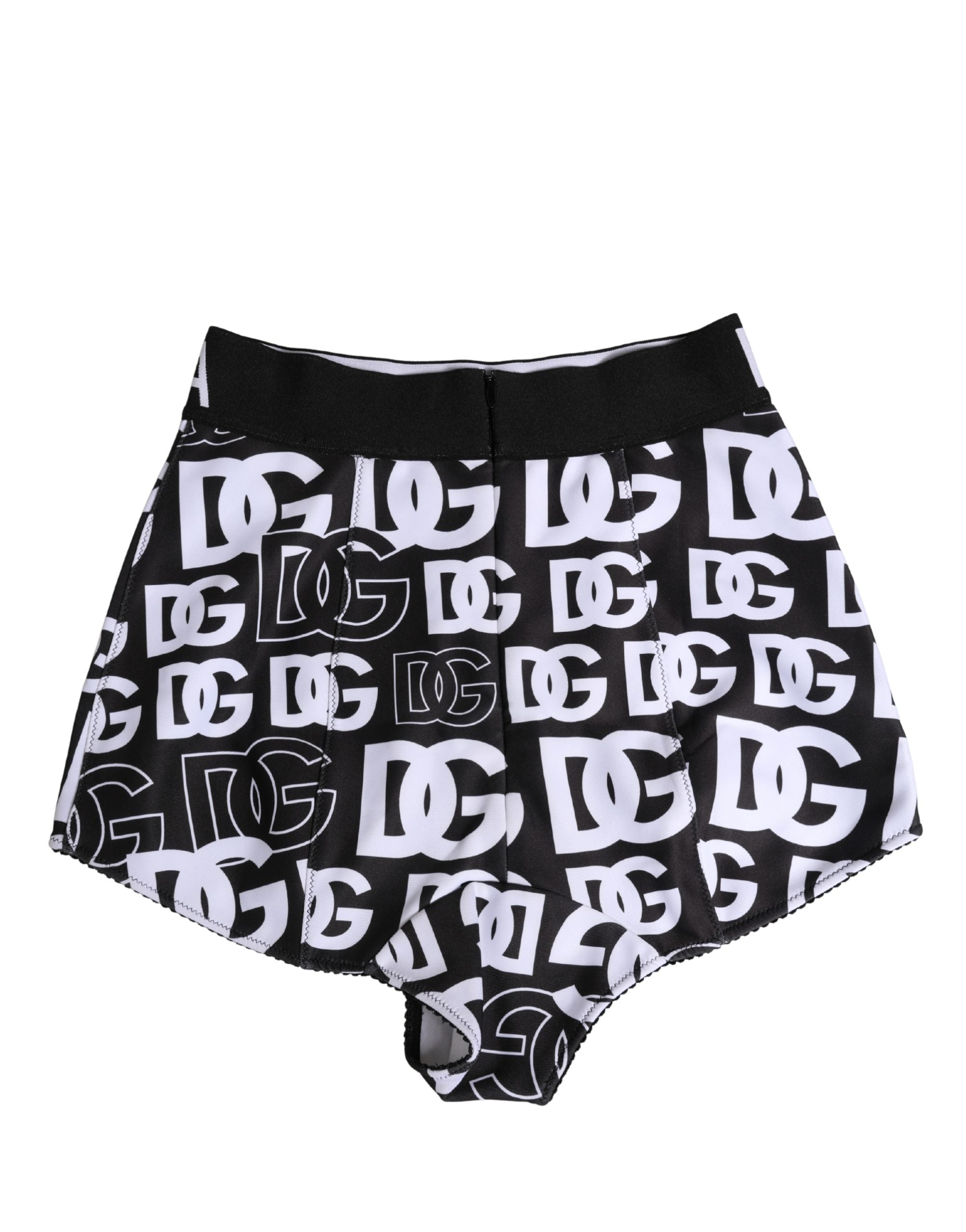 Dolce & Gabbana Black White DG Logo Waistband Girdle Underwear