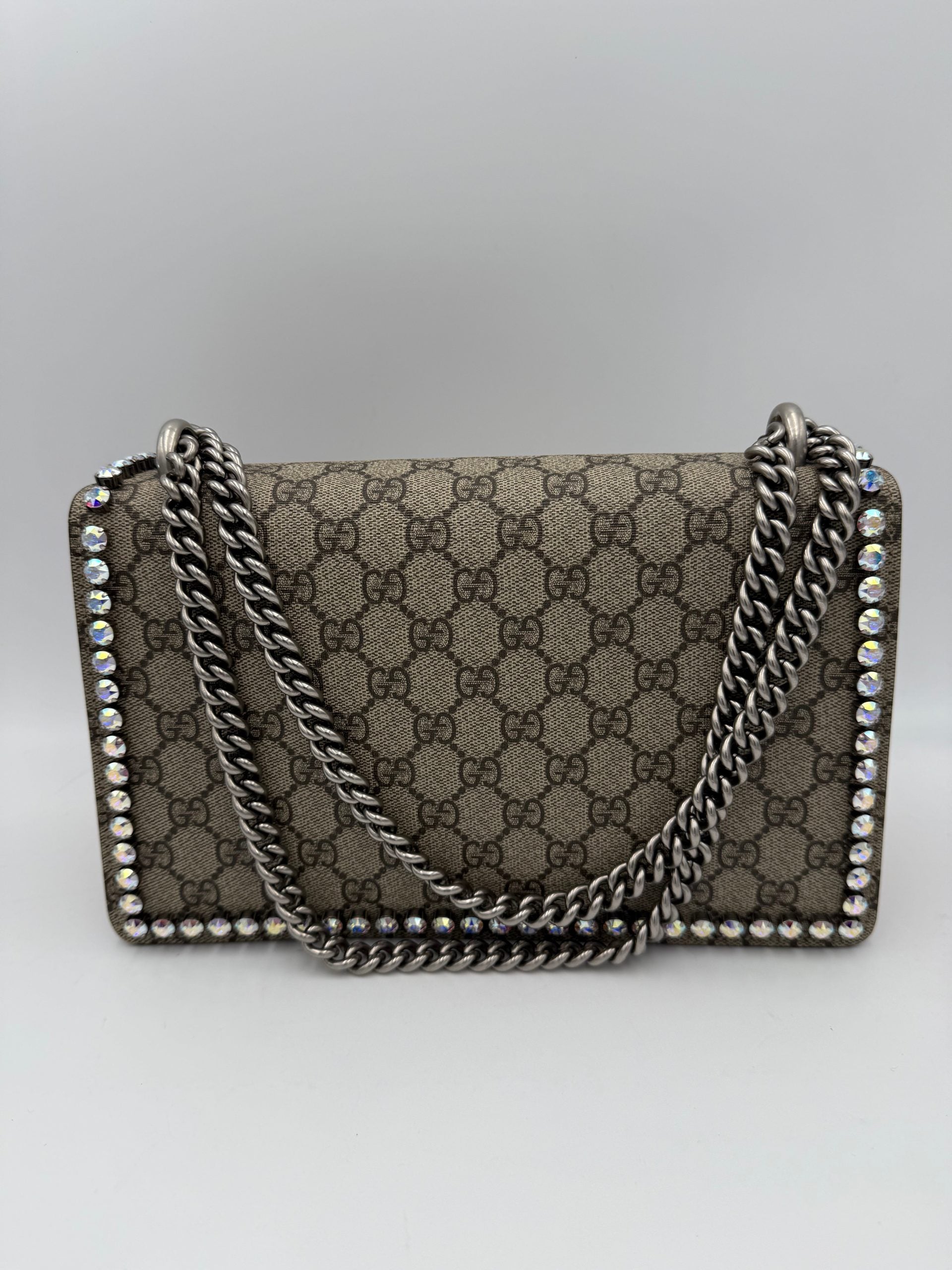 Pre-Owned Gucci GUCCI DIONYSUS GG Supreme with Diamantes Handbag Multicolor Women's AB (Very Good — between Lightly Used and Used)