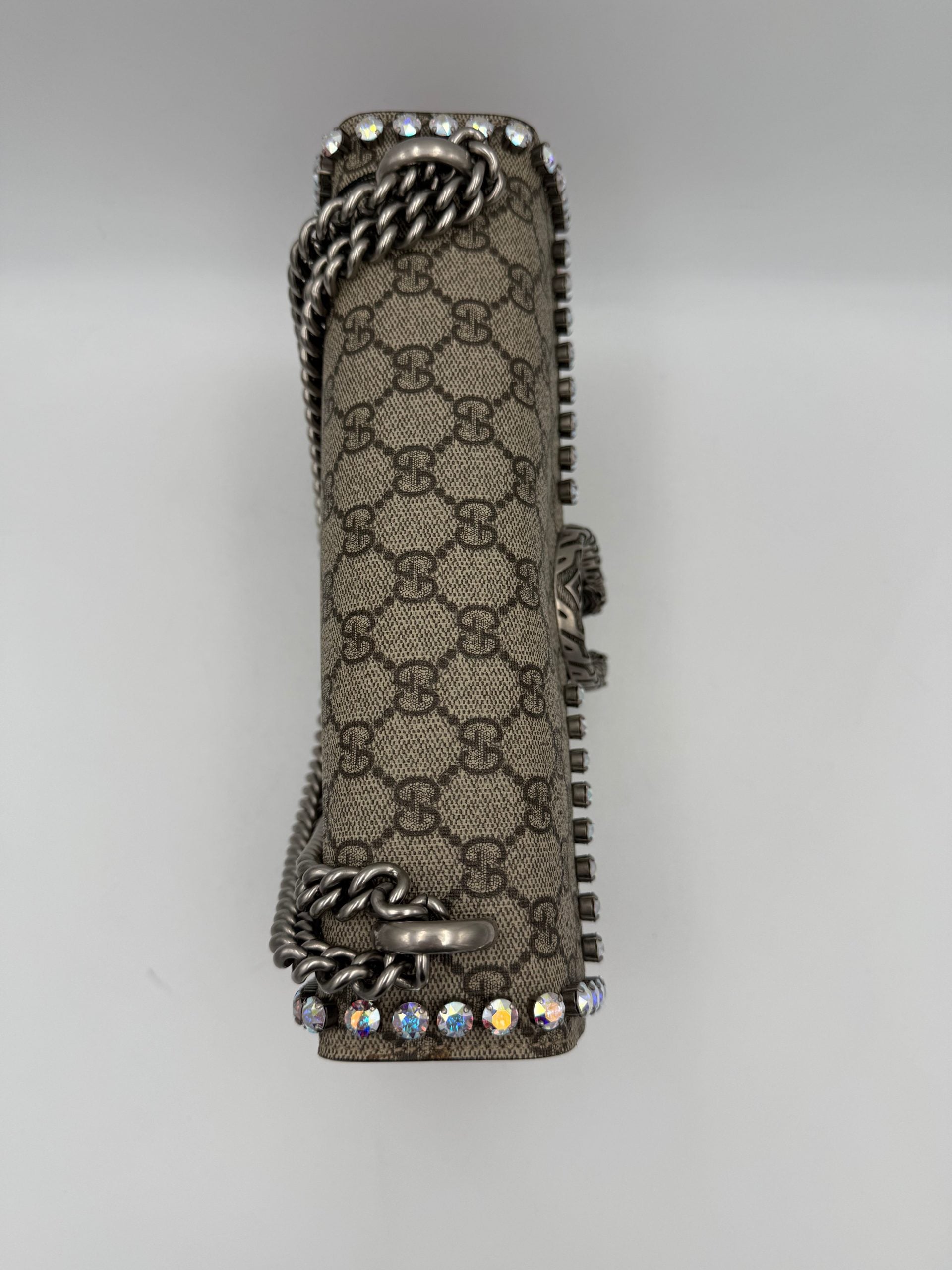 Pre-Owned Gucci GUCCI DIONYSUS GG Supreme with Diamantes Handbag Multicolor Women's AB (Very Good — between Lightly Used and Used)