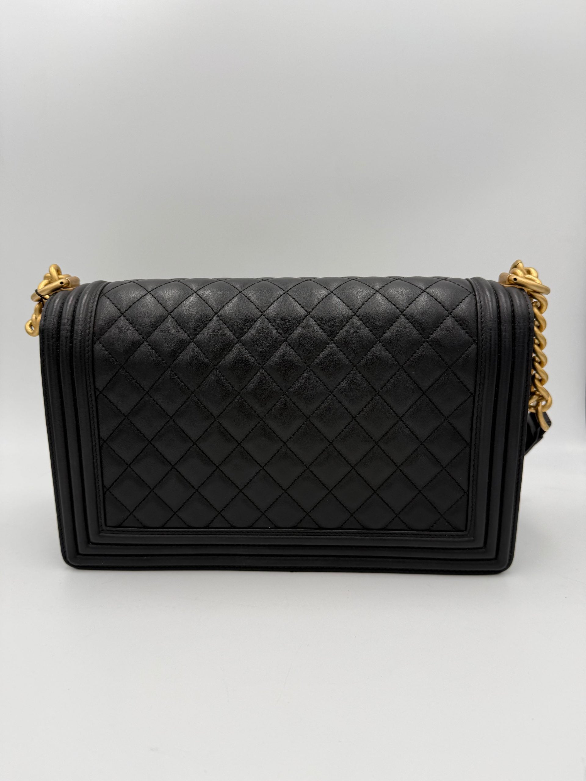 Pre-Owned Chanel CHANEL BOY Large Handbag Multicolor Women's AB (Very Good — between Lightly Used and Used)