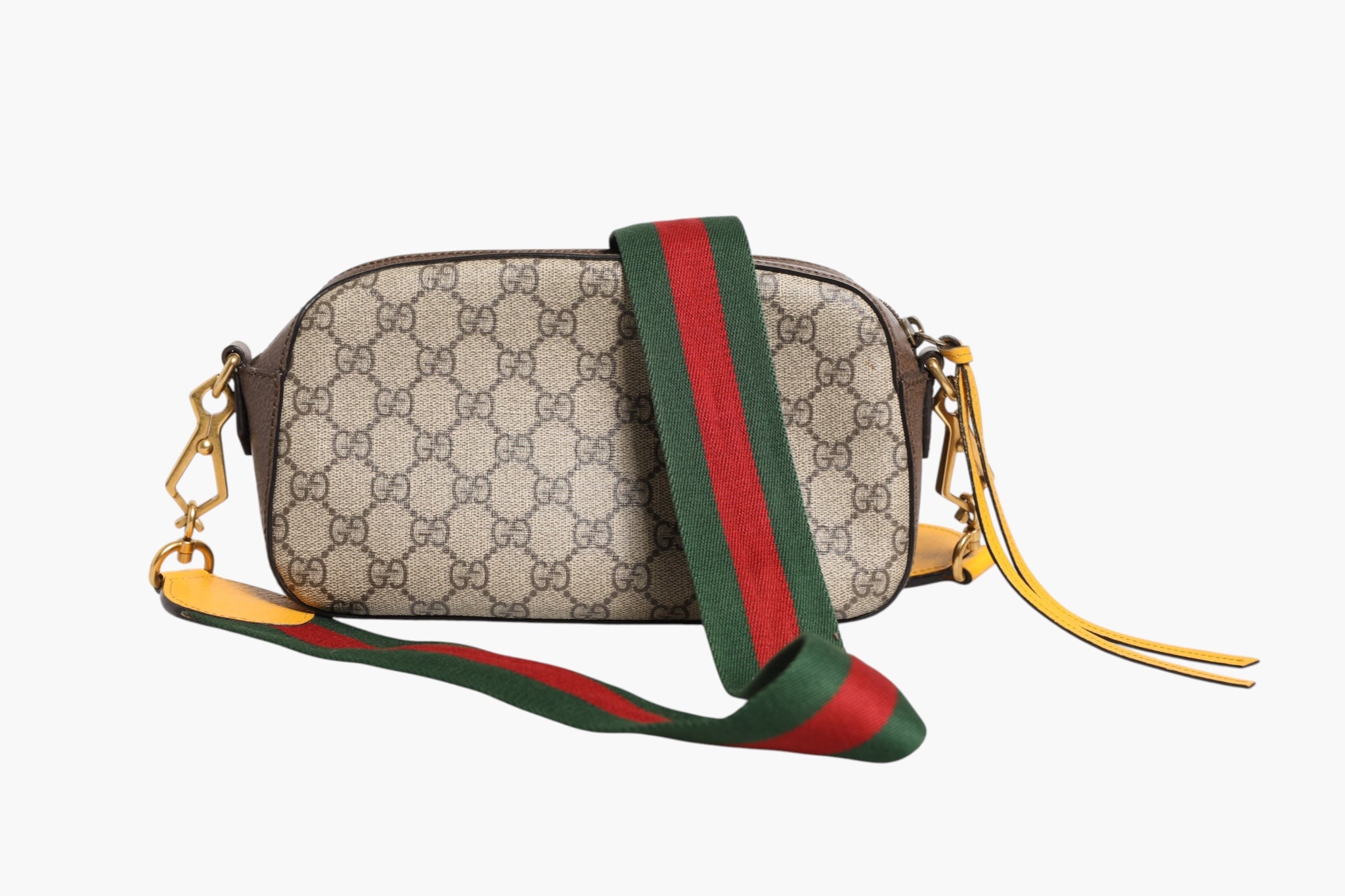 Pre-Owned Gucci GG Supreme Coated Canvas Neo Messenger Bag Brown Men's B+ (Good — light signs of wear)