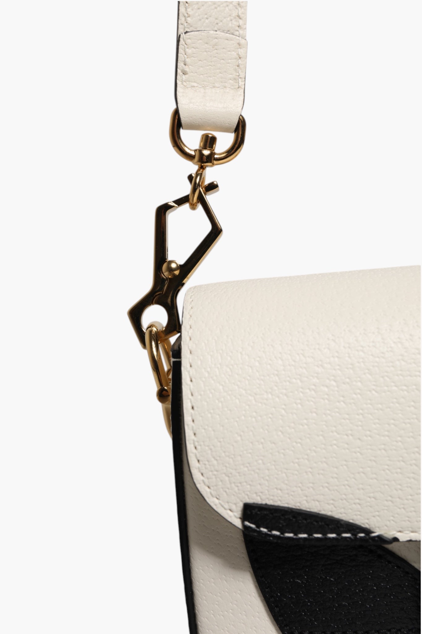 Pre-Owned Gucci x Adidas Horsebit 1955 White Black Calfskin Leather Shoulder Bag White Women's A (Excellent — Like New)