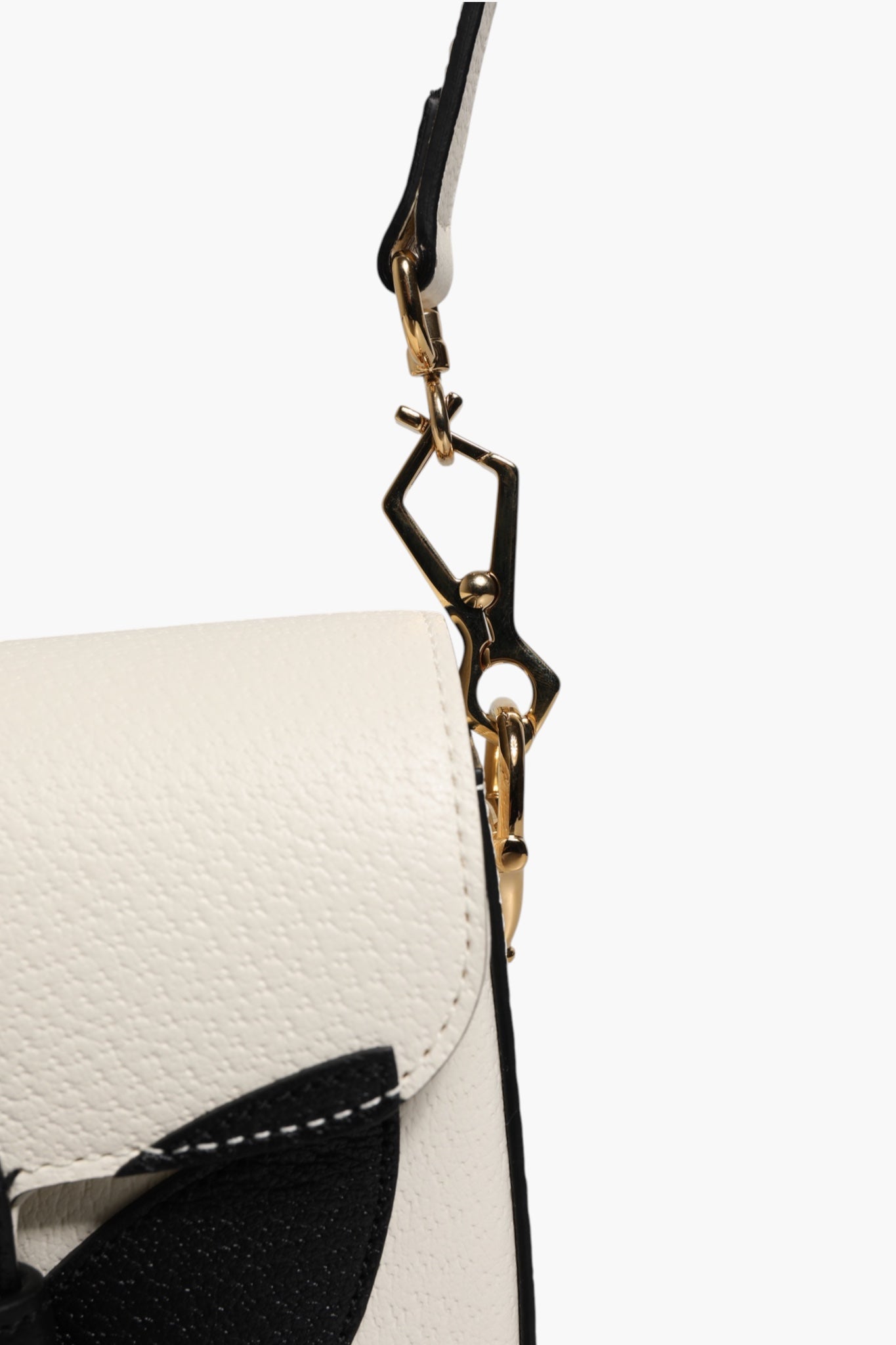 Pre-Owned Gucci x Adidas Horsebit 1955 White Black Calfskin Leather Shoulder Bag White Women's A (Excellent — Like New)