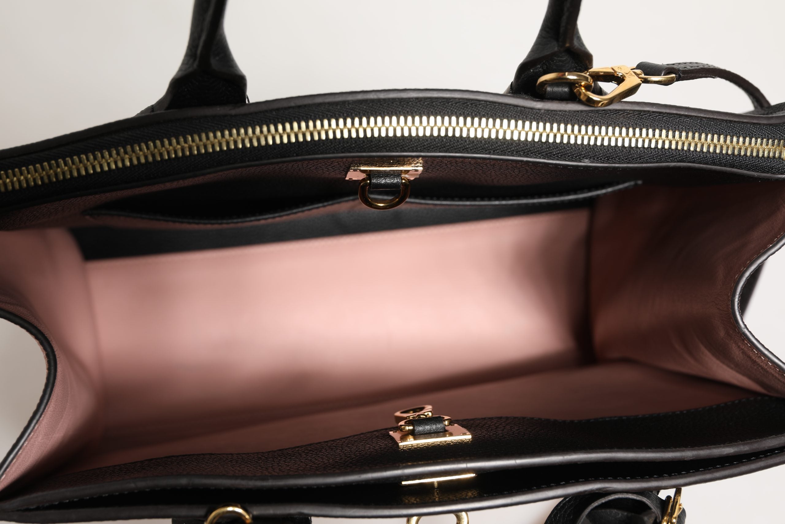 Pre-Owned Louis Vuitton Pink and Black Leather City Steamer Leather Handbag Pink, Blue Women's B+ (Good — light signs of wear)