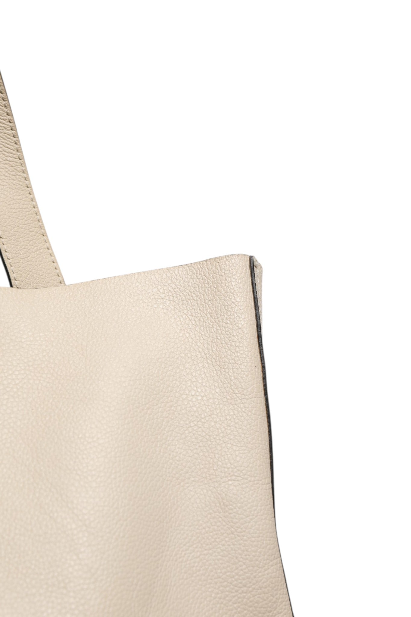 Pre-Owned Gucci White Web Sherry Logo Print Tote Bag Beige Women's B+ (Good — light signs of wear)