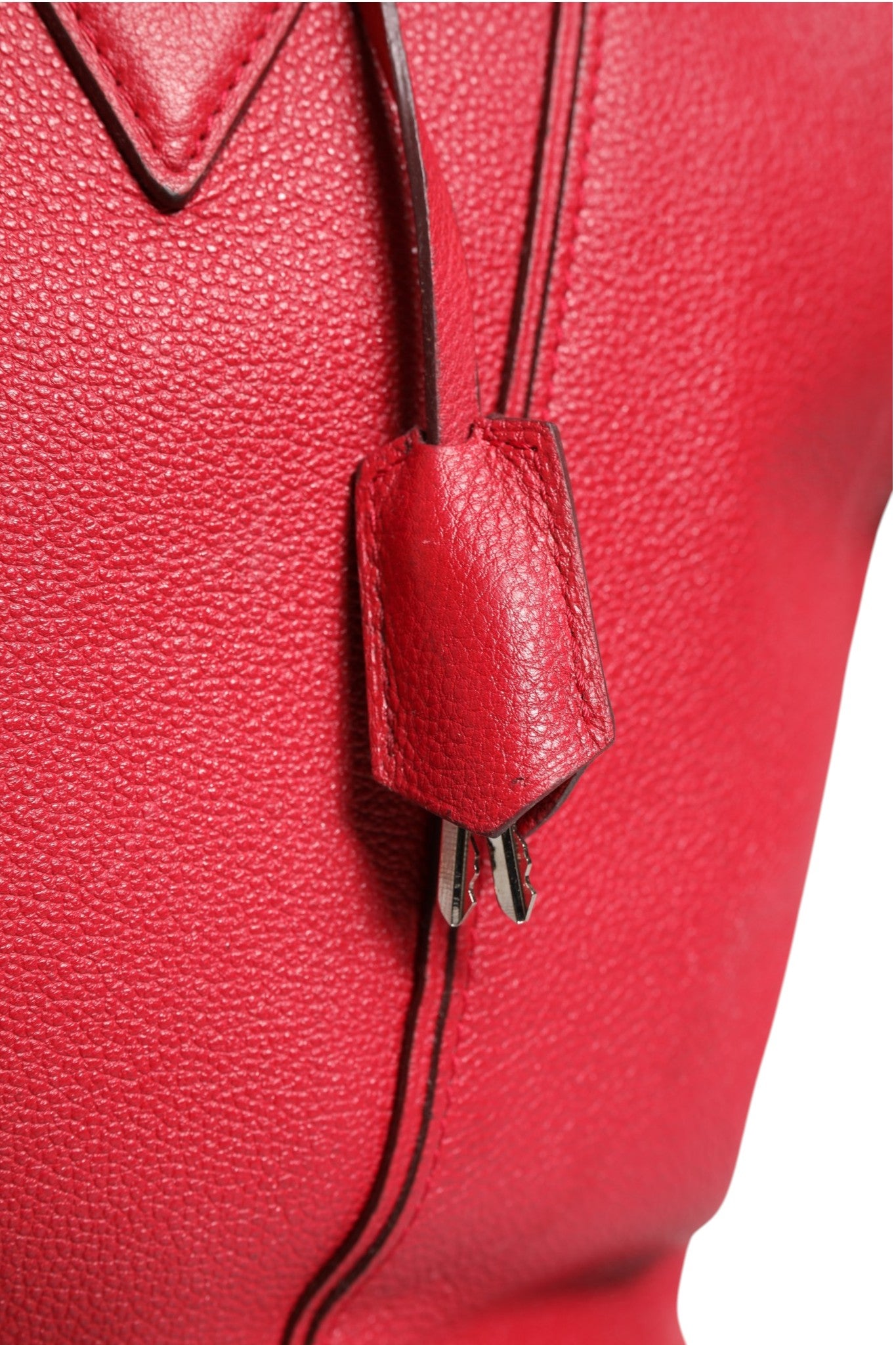 Pre-Owned Louis Vuitton Griotte Taurillon Leather Soft Lockit MM Crossbody Bag Red Women's B+ (Good — light signs of wear)
