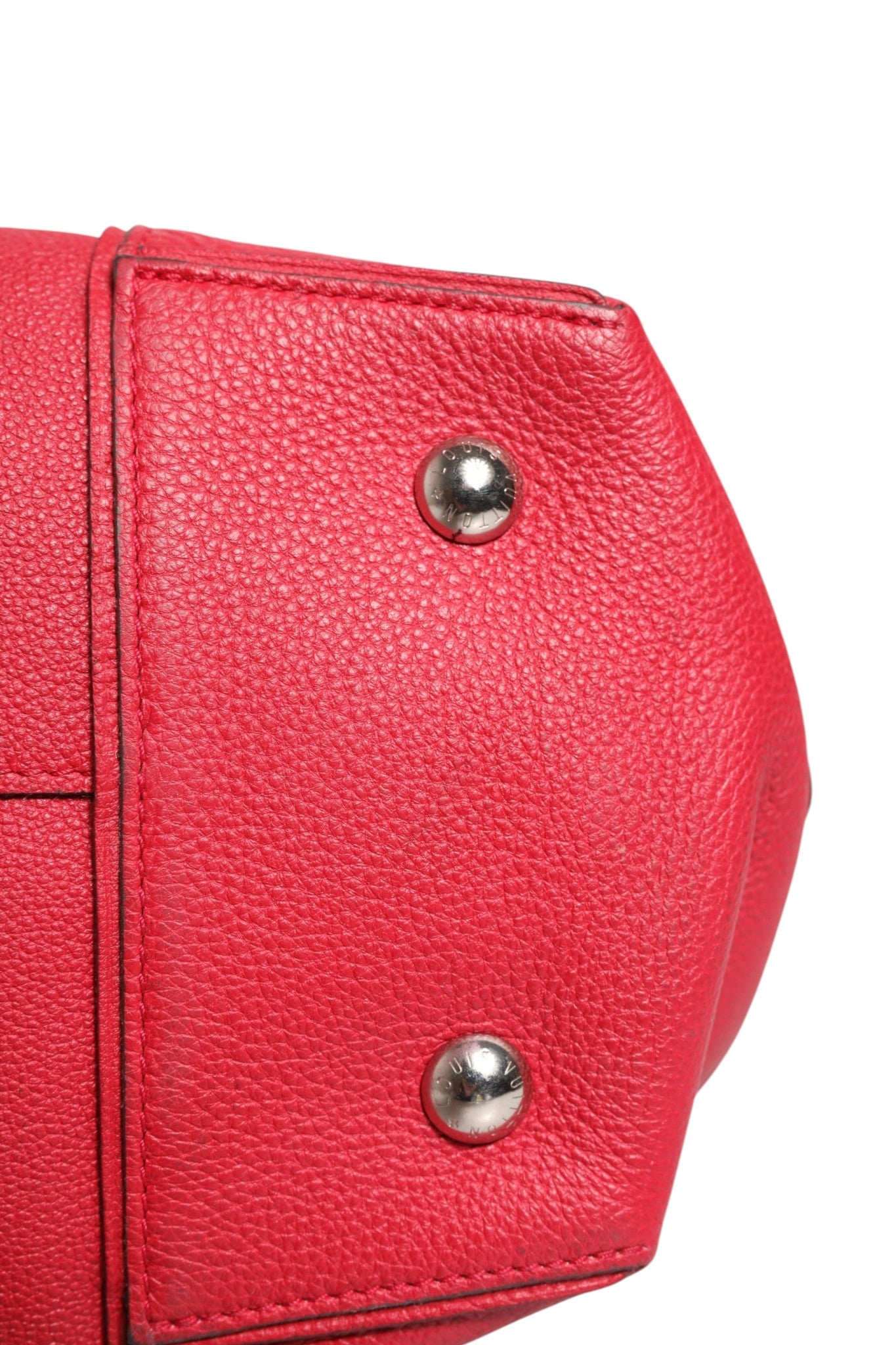 Pre-Owned Louis Vuitton Griotte Taurillon Leather Soft Lockit MM Crossbody Bag Red Women's B+ (Good — light signs of wear)