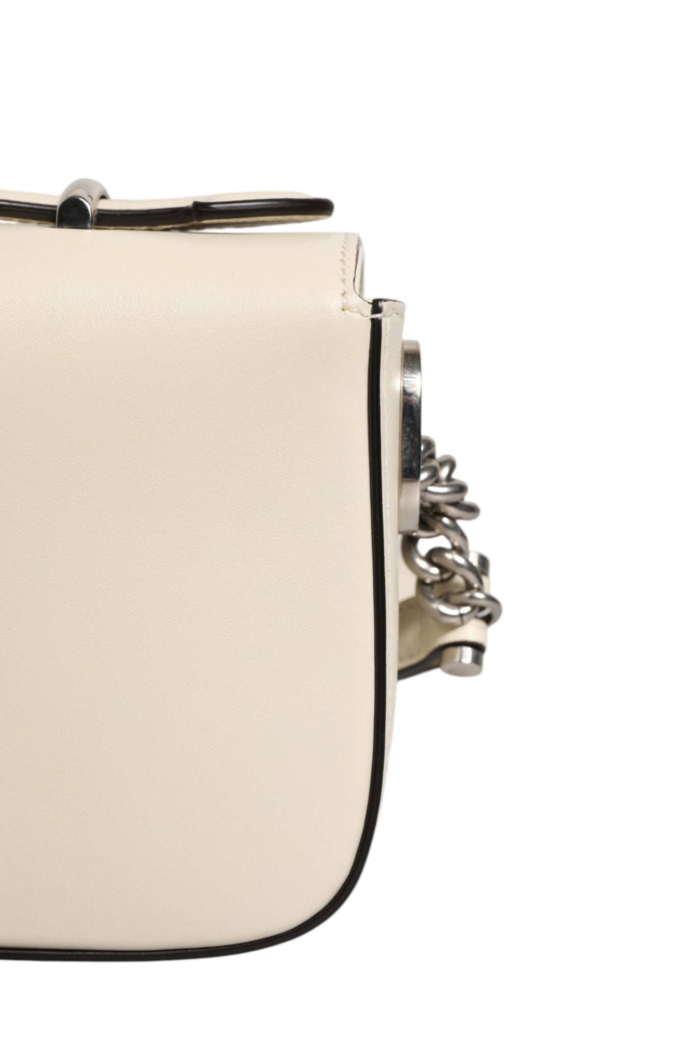 Pre-Owned Gucci Petite GG Flap Shoulder Bag White Women's B+ (Good — light signs of wear)