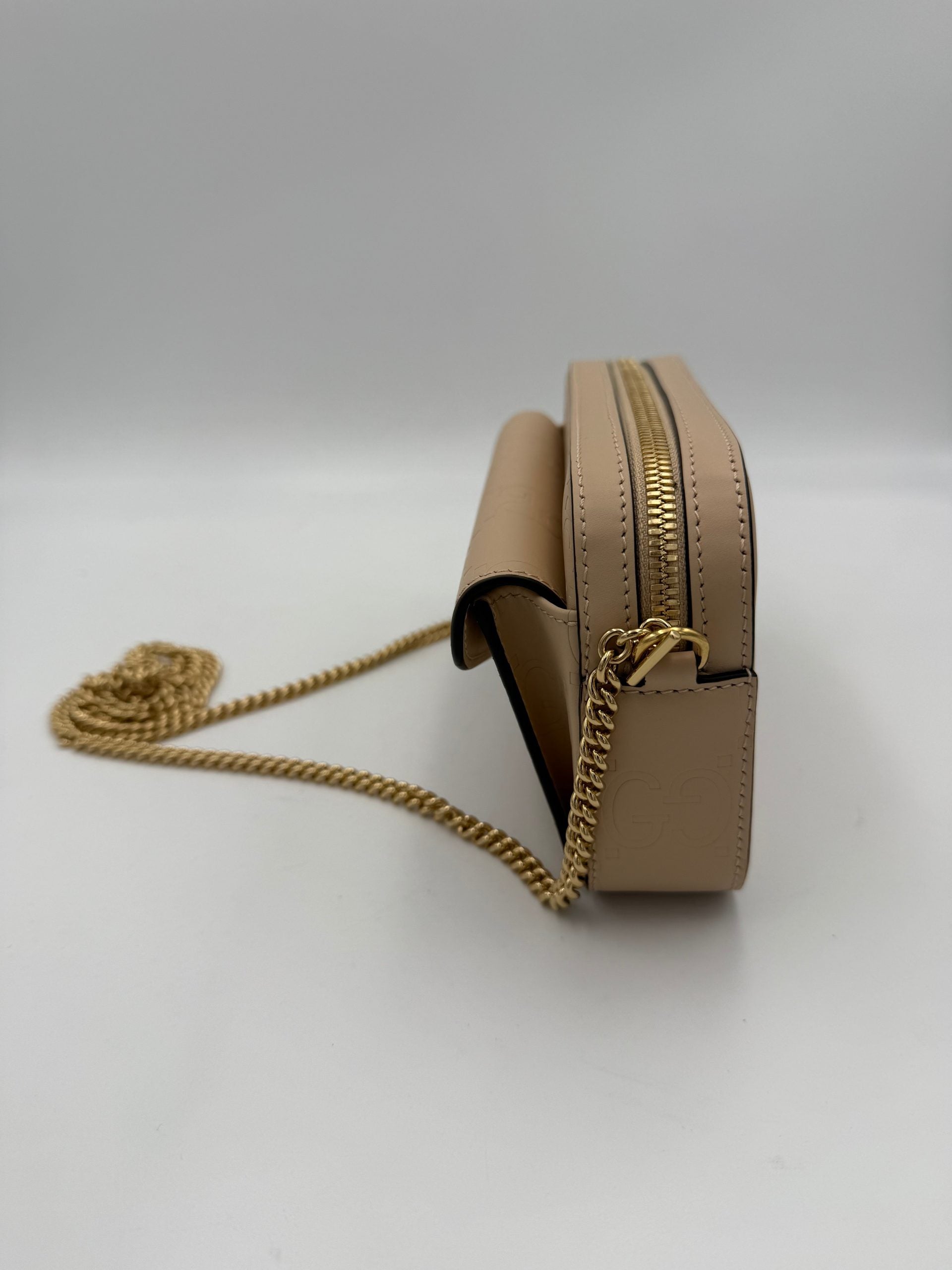 Pre-Owned Gucci GUCCI GG Jumbo Beige with Front Pocket Shoulder Bag White Women's AB (Very Good — between Lightly Used and Used)