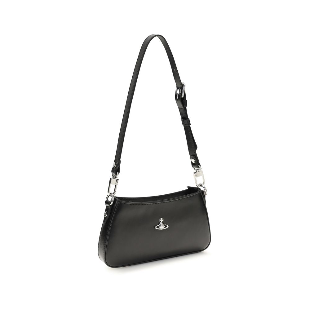 Vivienne Westwood Black Leather Shoulder Bag