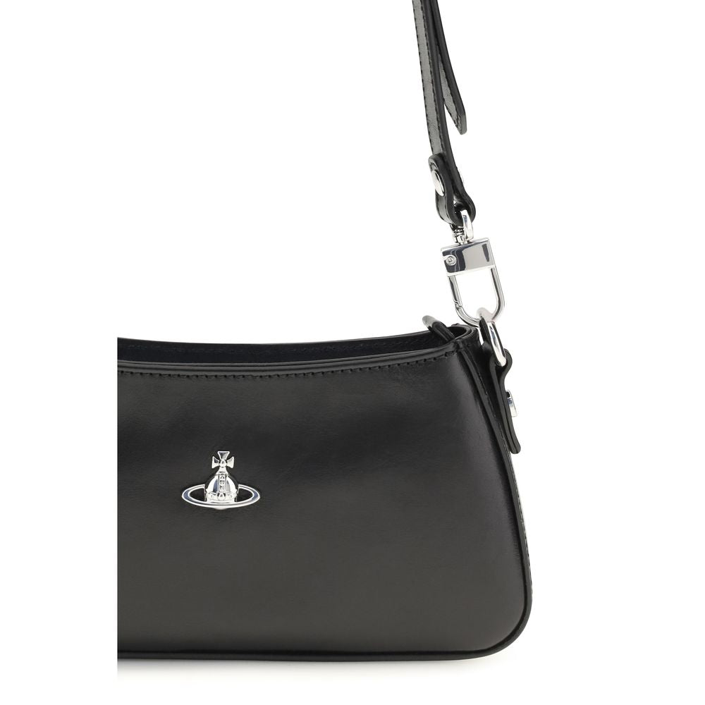 Vivienne Westwood Black Leather Shoulder Bag