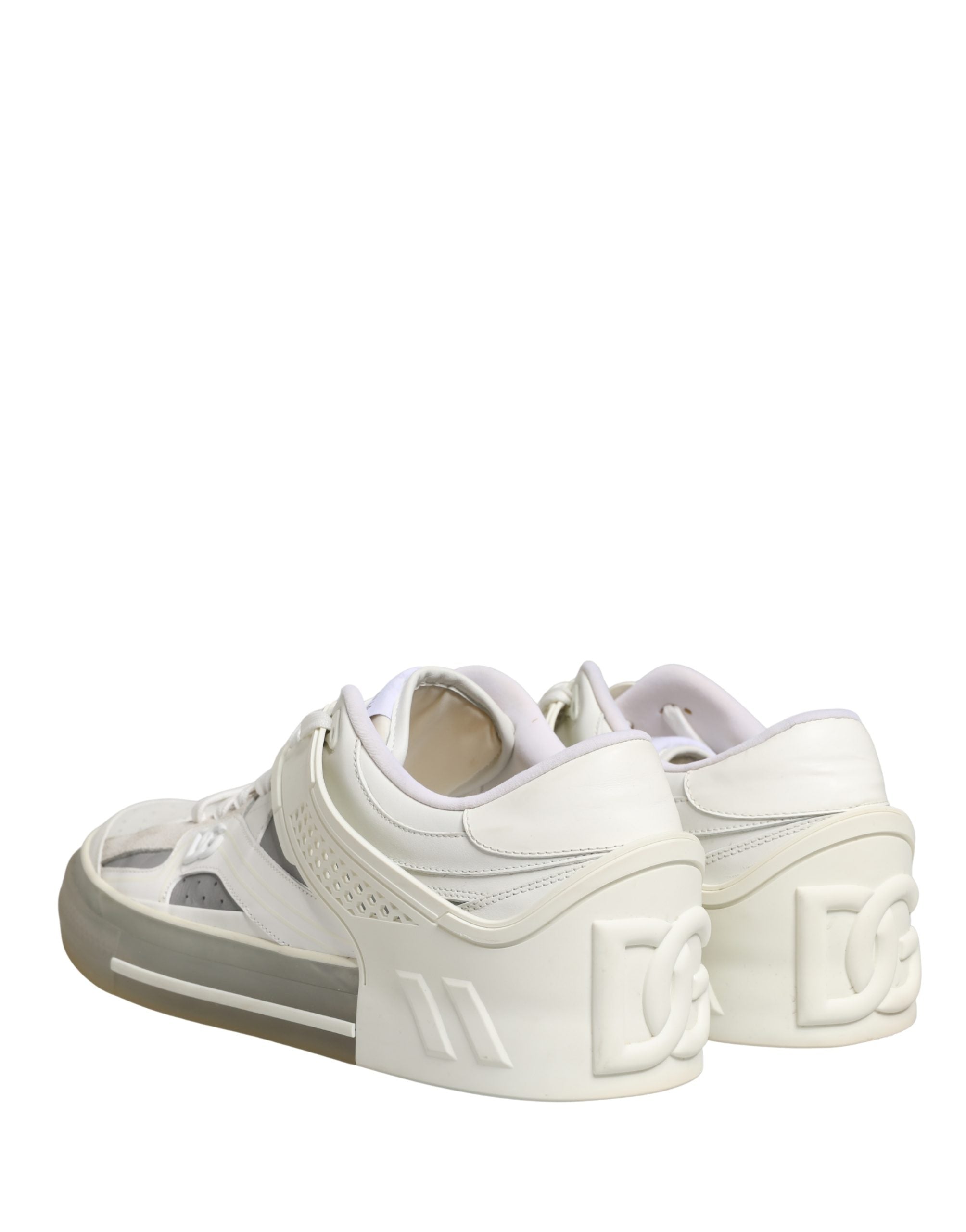 Dolce & Gabbana White Low Top Custom 2.Zero Sneakers Shoes
