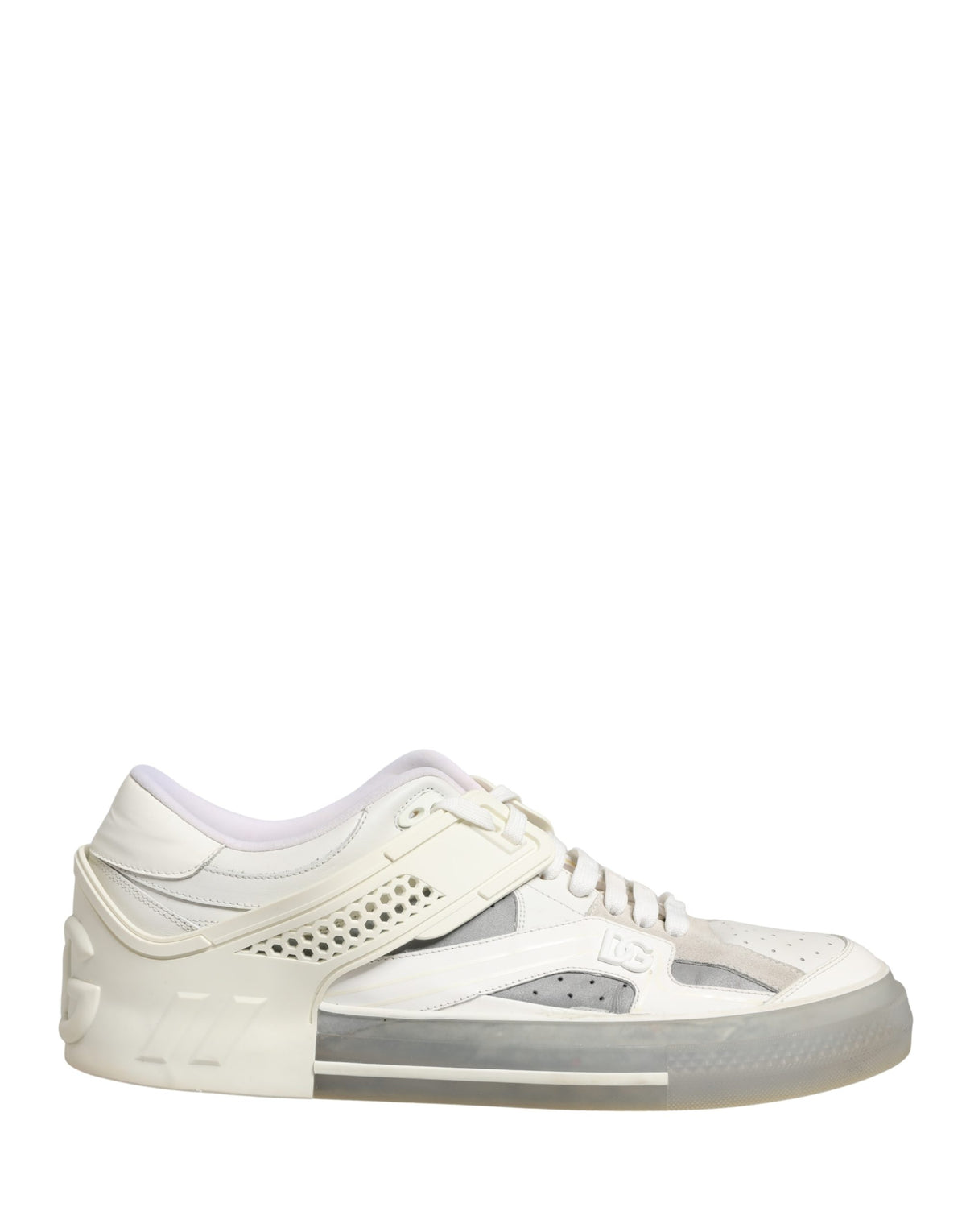 Dolce & Gabbana White Low Top Custom 2.Zero Sneakers Shoes