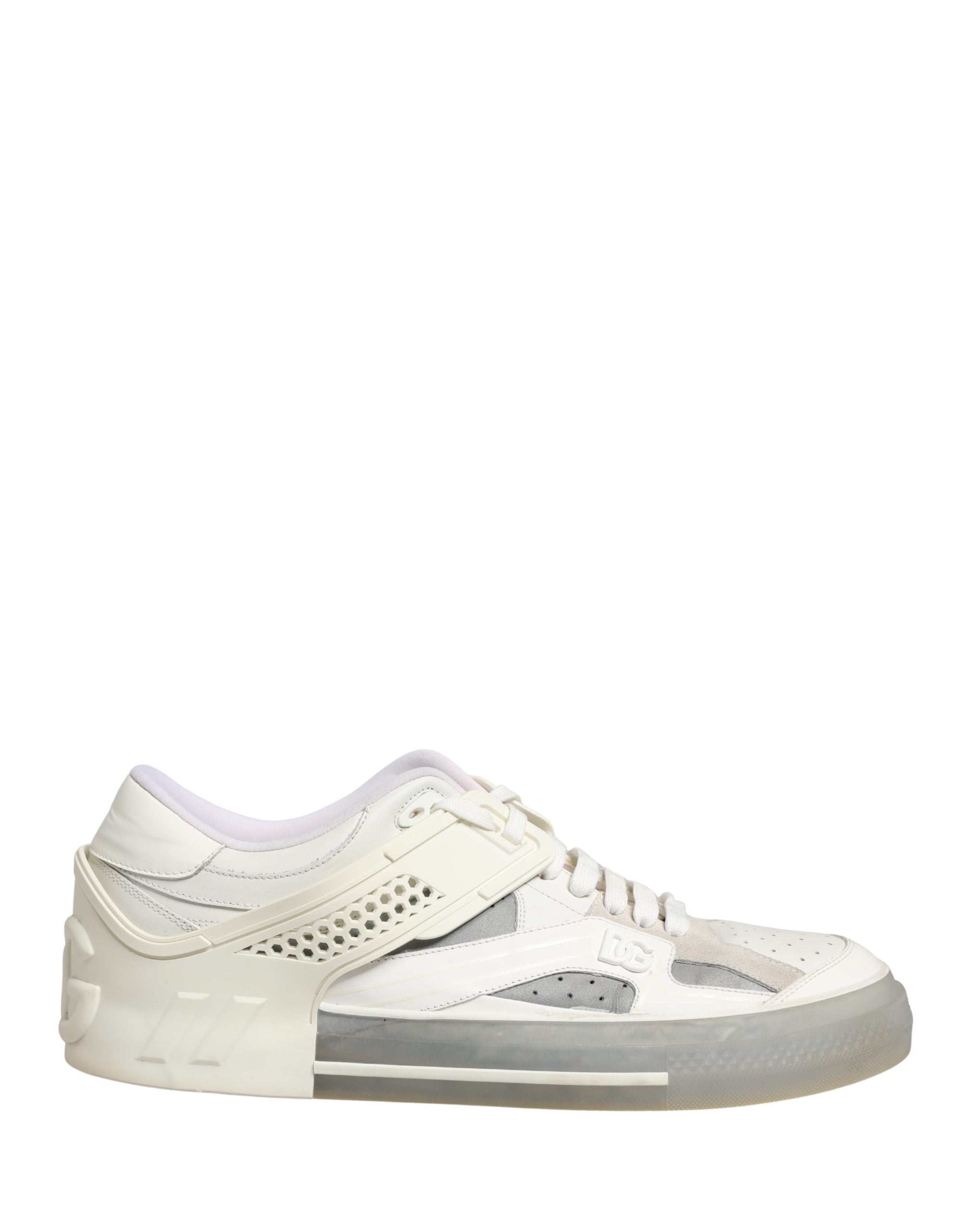 Dolce & Gabbana White Low Top Custom 2.Zero Sneakers Shoes