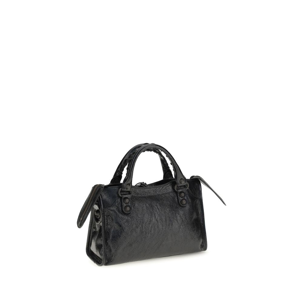 Balenciaga Black Leather Shoulder Bag