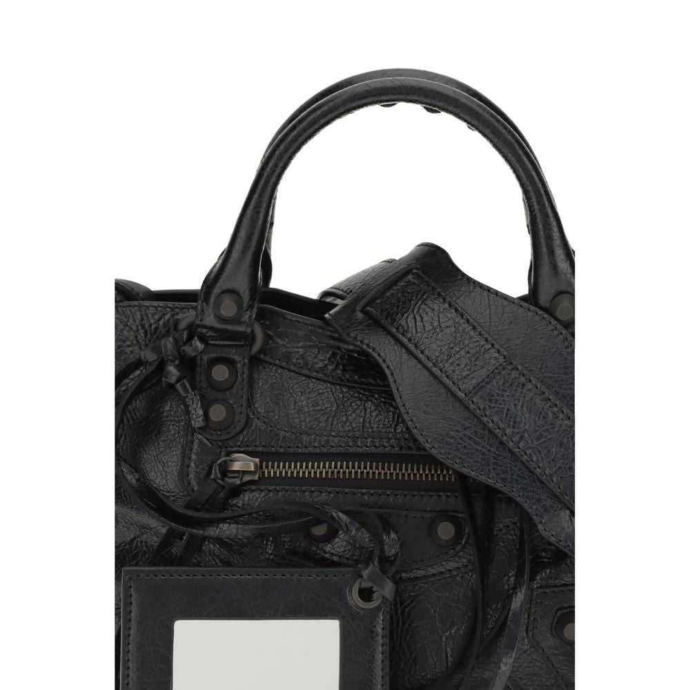 Balenciaga Black Leather Shoulder Bag