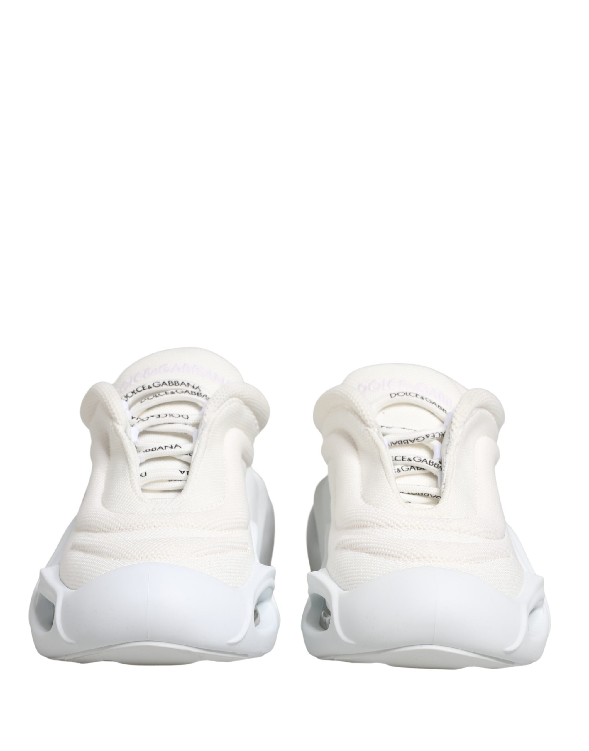 Dolce & Gabbana White Slip On Wave Low Top Sneakers Shoes