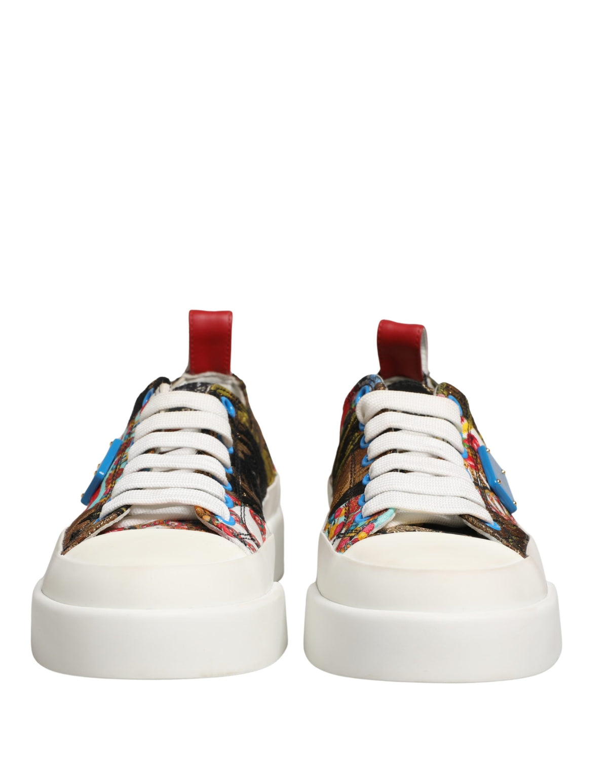New Dolce & Gabbana Patchwork Low Top Sneakers Shoes