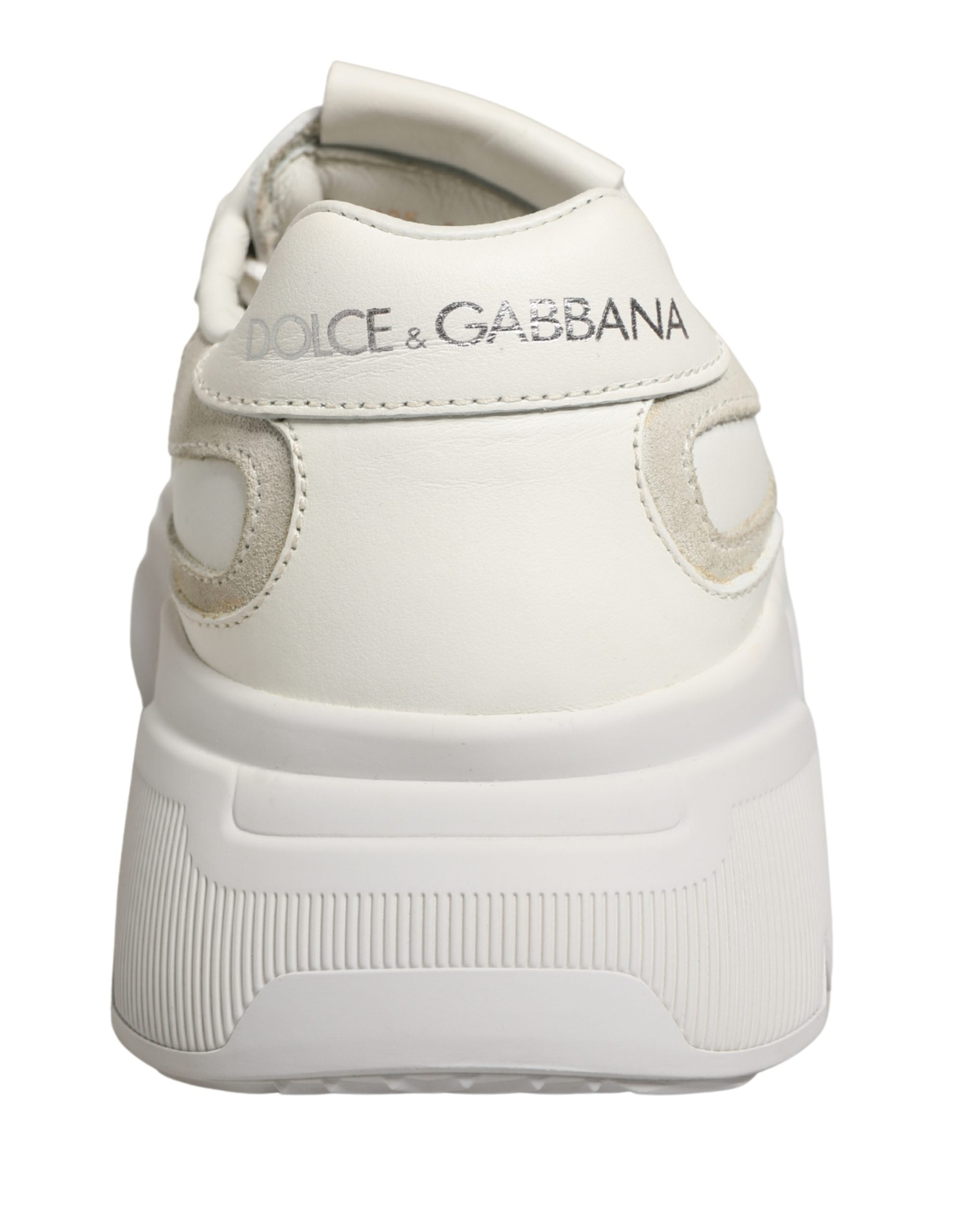 Dolce & Gabbana White Leather Daymaster Low Top Sneakers Shoes
