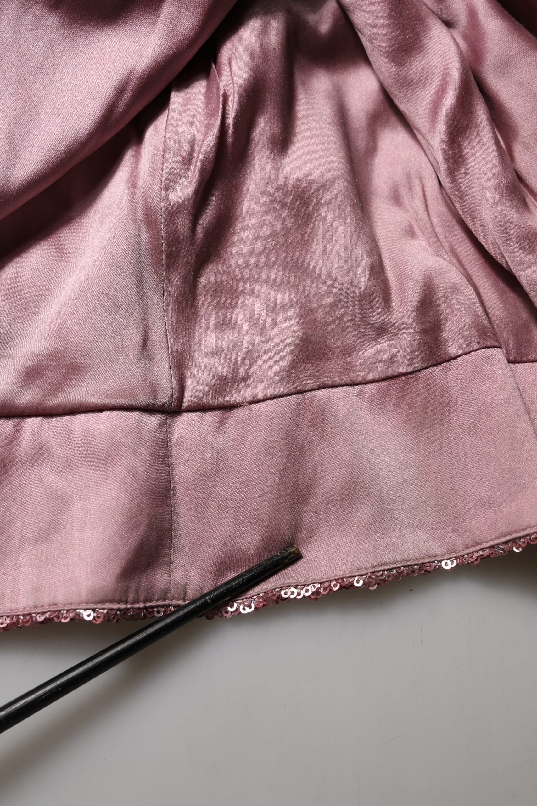 Dolce & Gabbana Pink Embellished Sequined Evening Gown Dress