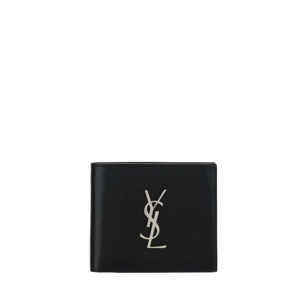 Saint Laurent Black Leather Wallet