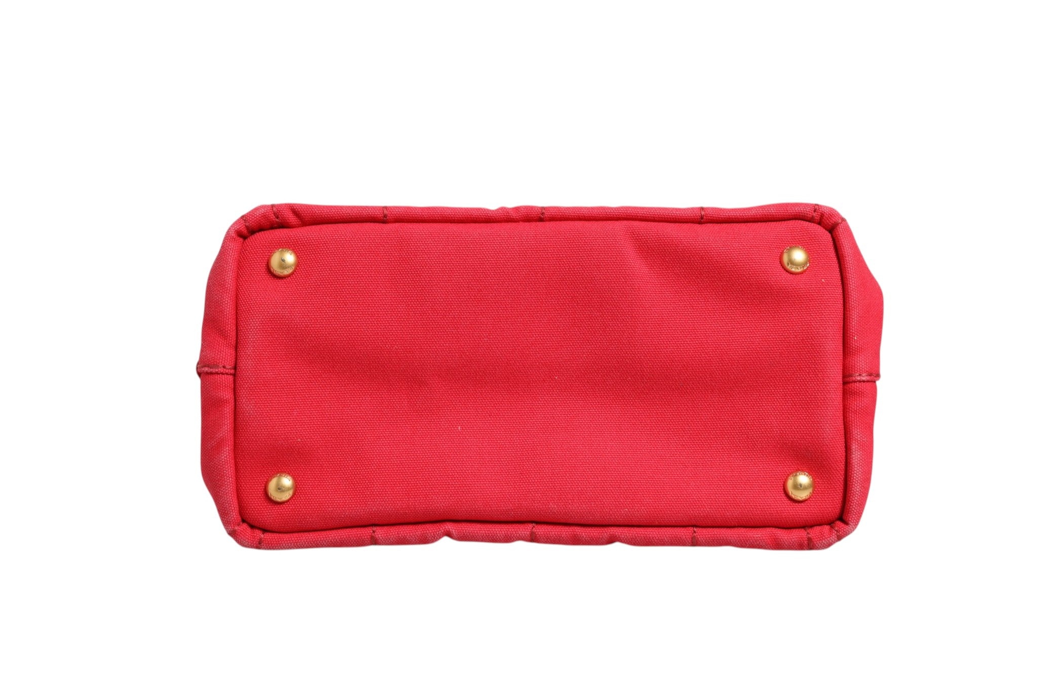 Pre-Owned Prada Canapa Mini Canvas Tote Pink Women's AB (Very Good — between Lightly Used and Used)