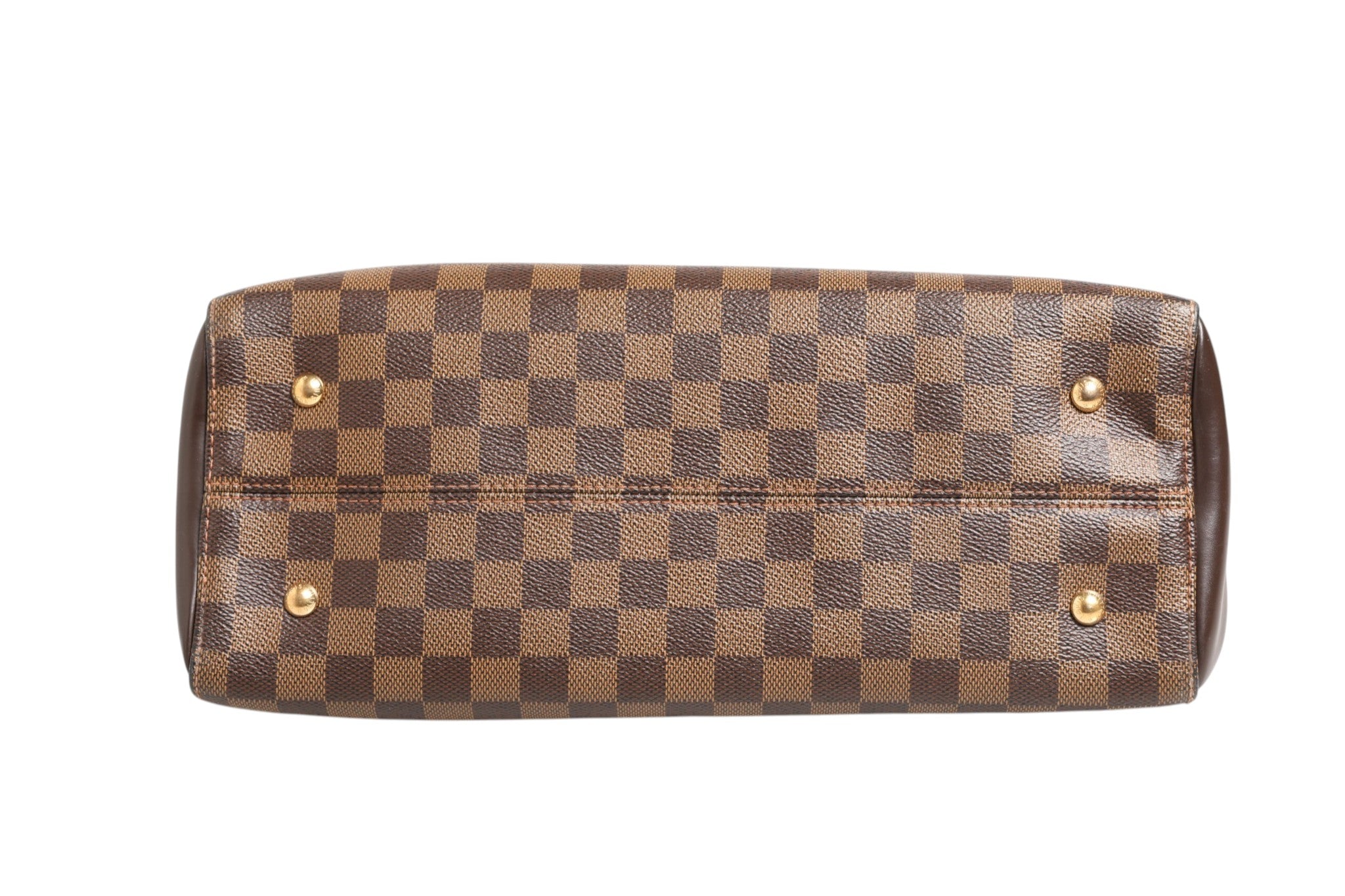 Pre-Owned Louis Vuitton Damier Ebene Kensington Bowling Bag Brown Women's B+ (Good — light signs of wear)