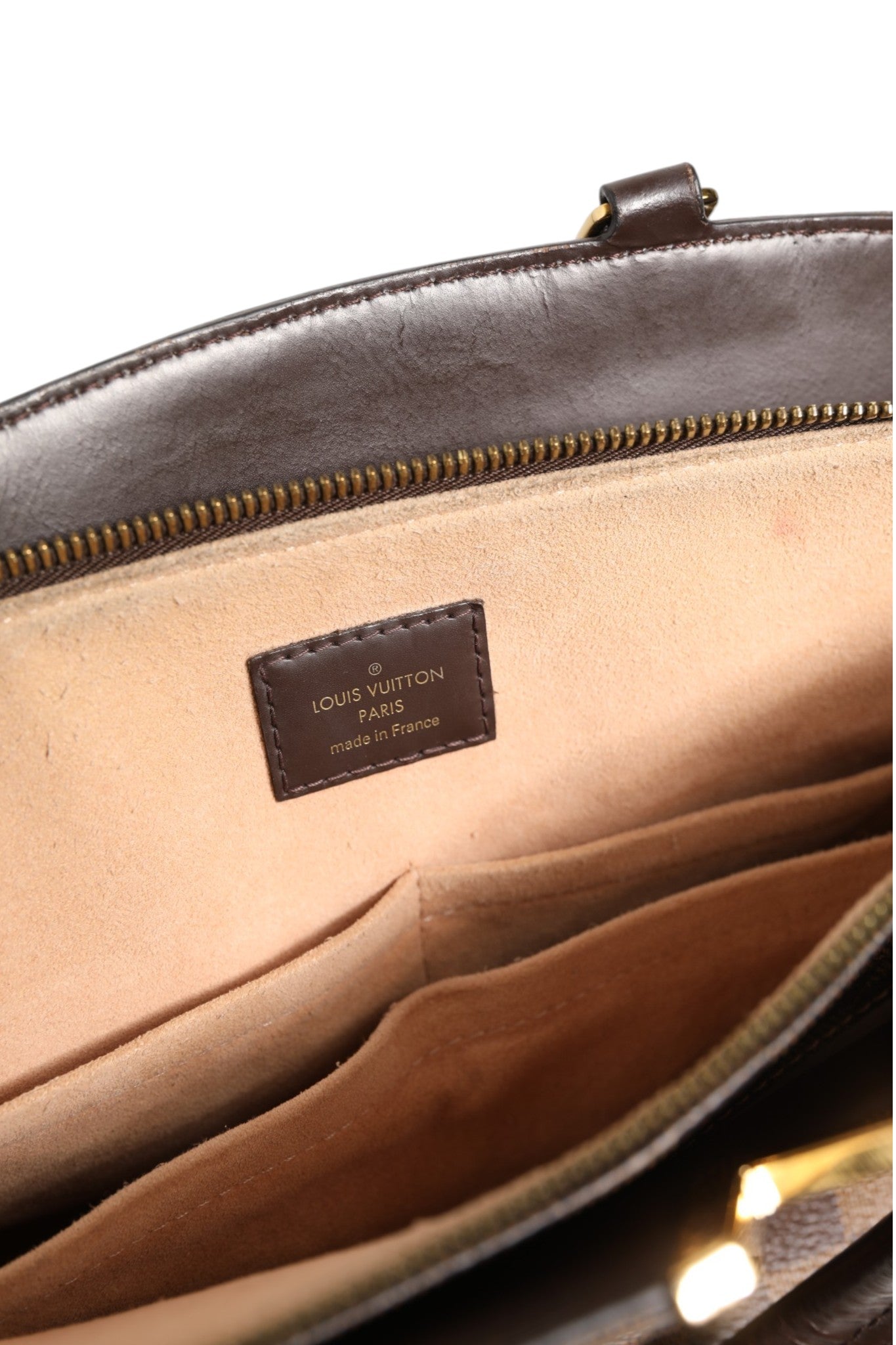 Pre-Owned Louis Vuitton Damier Ebene Kensington Bowling Bag Brown Women's B+ (Good — light signs of wear)