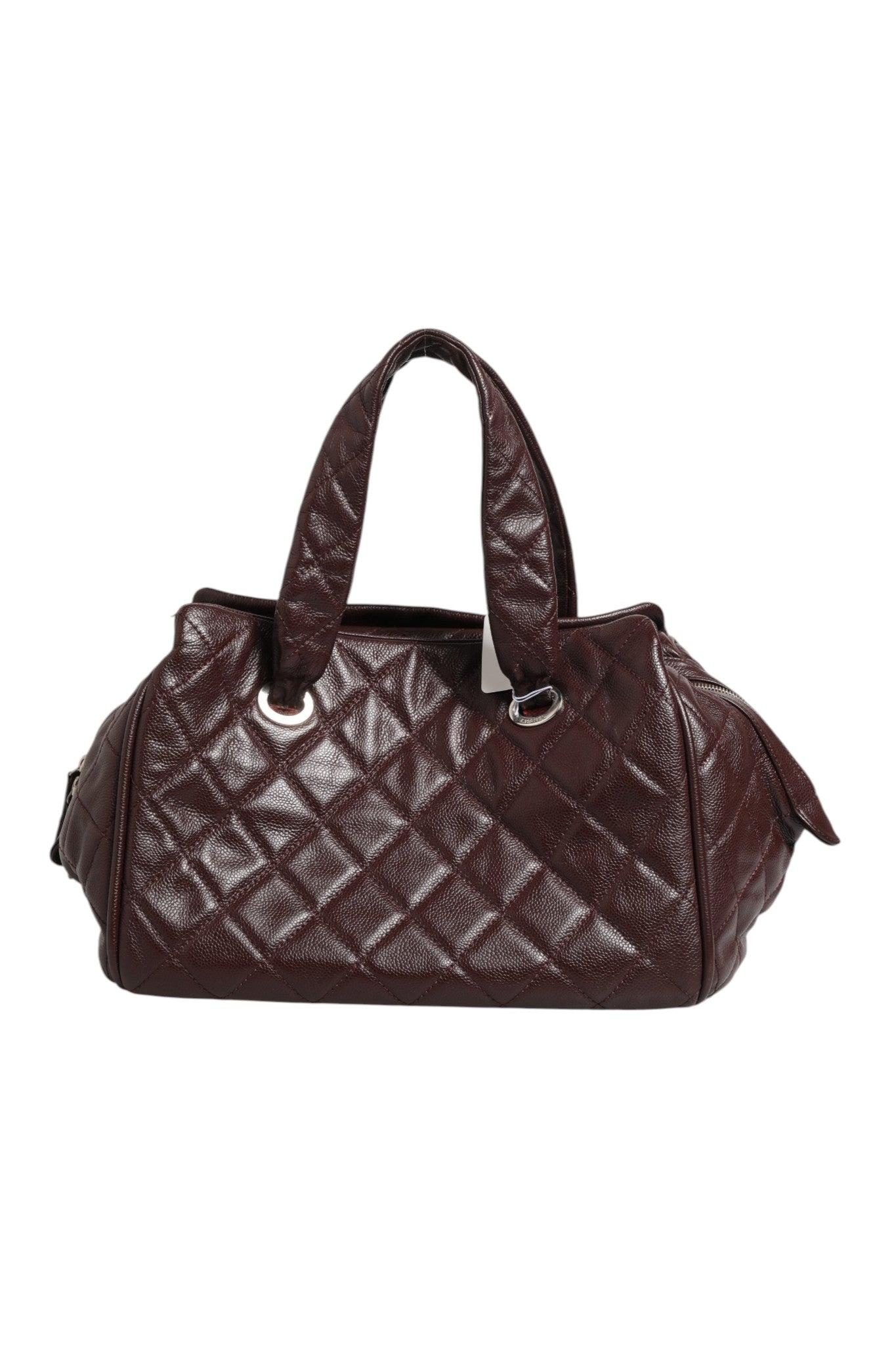 Pre-Owned Chanel Timeless Bowler Bag Burgundy Women's B+ (Good — light signs of wear)