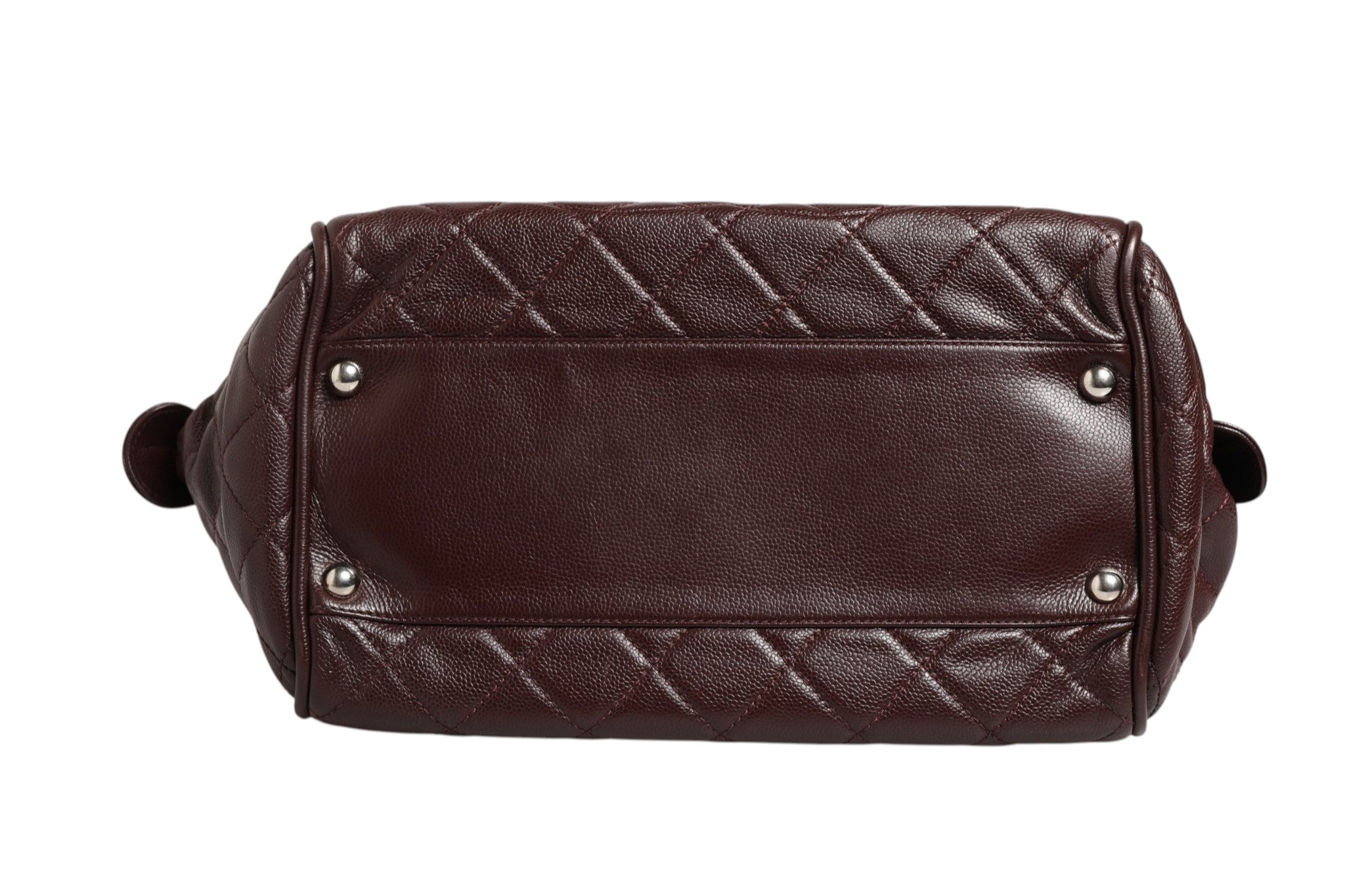 Pre-Owned Chanel Timeless Bowler Bag Burgundy Women's B+ (Good — light signs of wear)