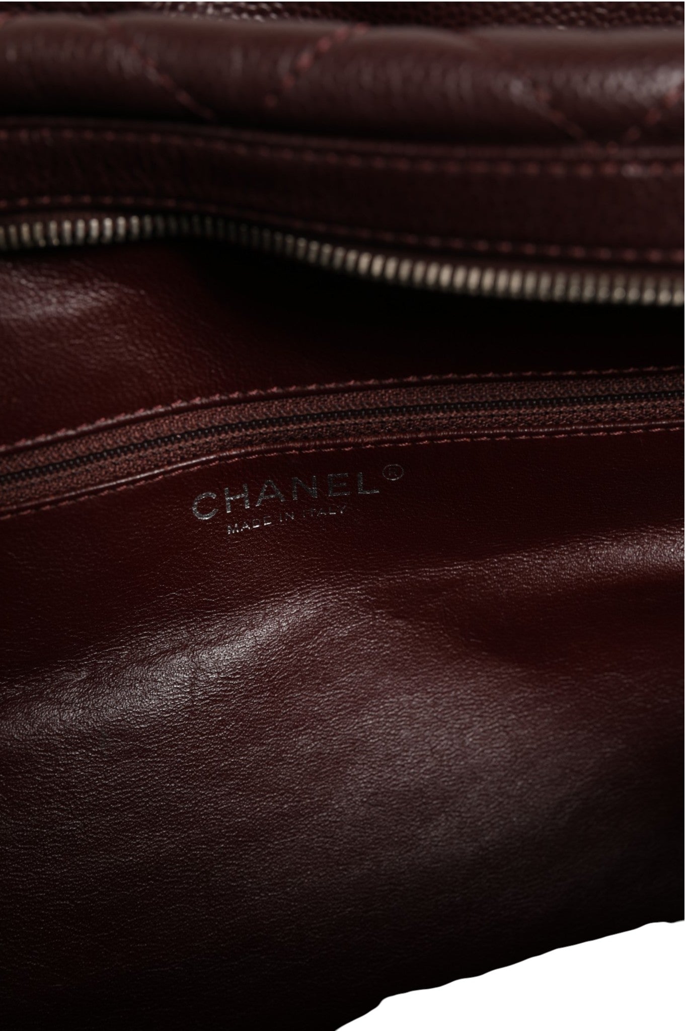 Pre-Owned Chanel Timeless Bowler Bag Burgundy Women's B+ (Good — light signs of wear)