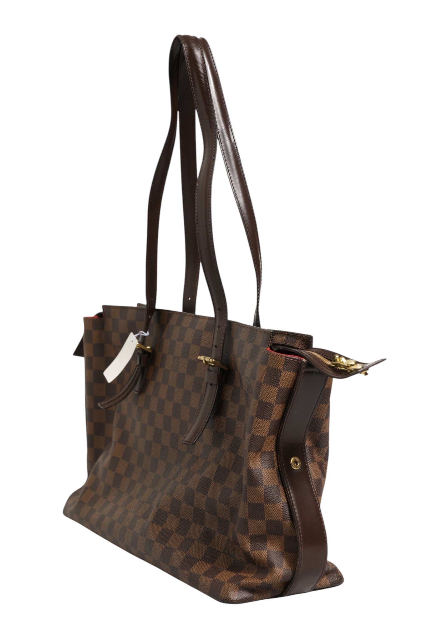 Pre-Owned Louis Vuitton Damier Ebene Chelsea Tote Brown Women's B+ (Good — light signs of wear)