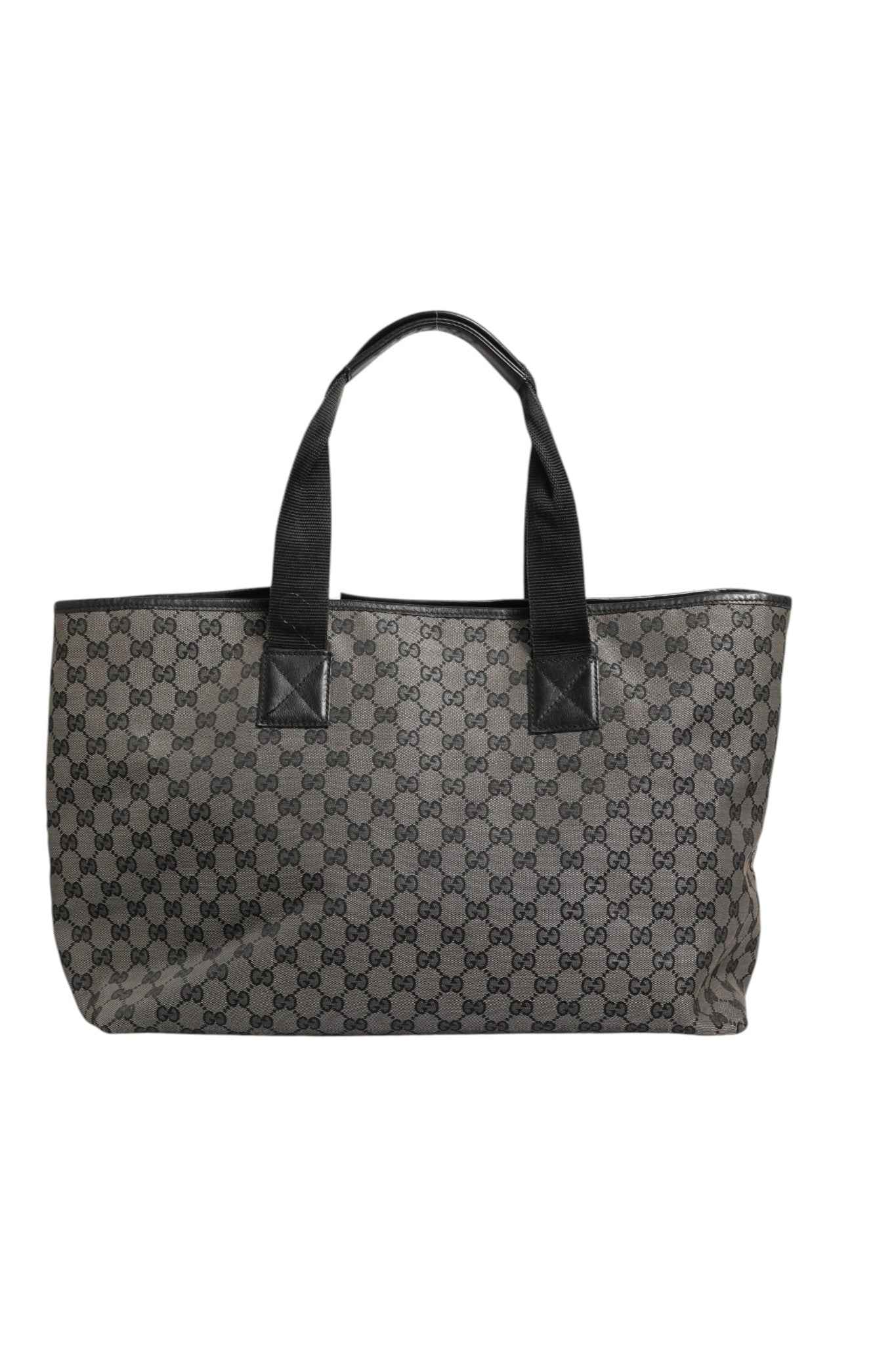 Pre-Owned Gucci GG Canvas Tote Bag Navy Blue Women's B+ (Good — light signs of wear)