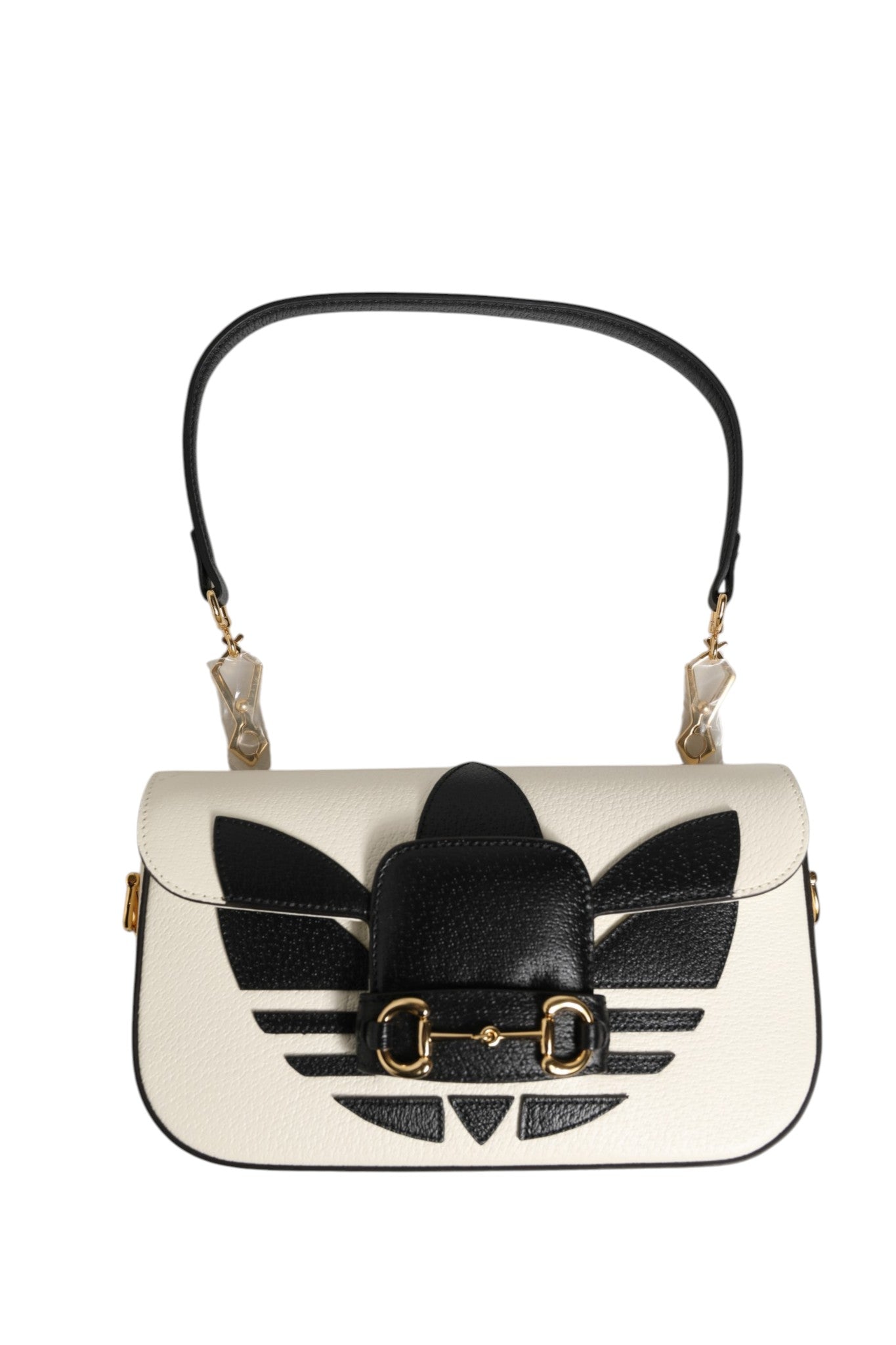 Pre-Owned Gucci x Adidas Horsebit 1955 Shoulder Bag Black/White White Women's A (Excellent — Like New)
