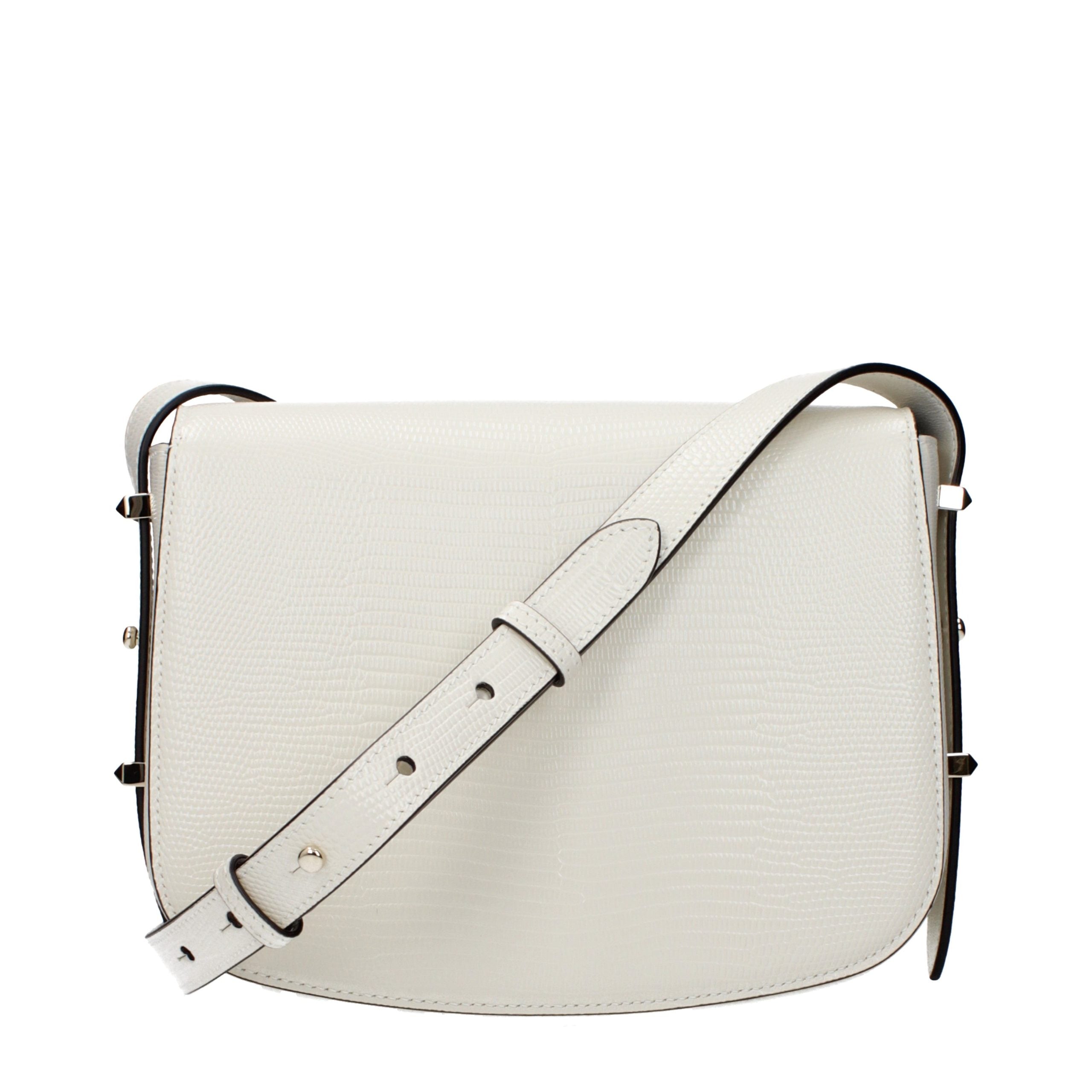 New Jimmy Choo White Leather Crossbody Bag