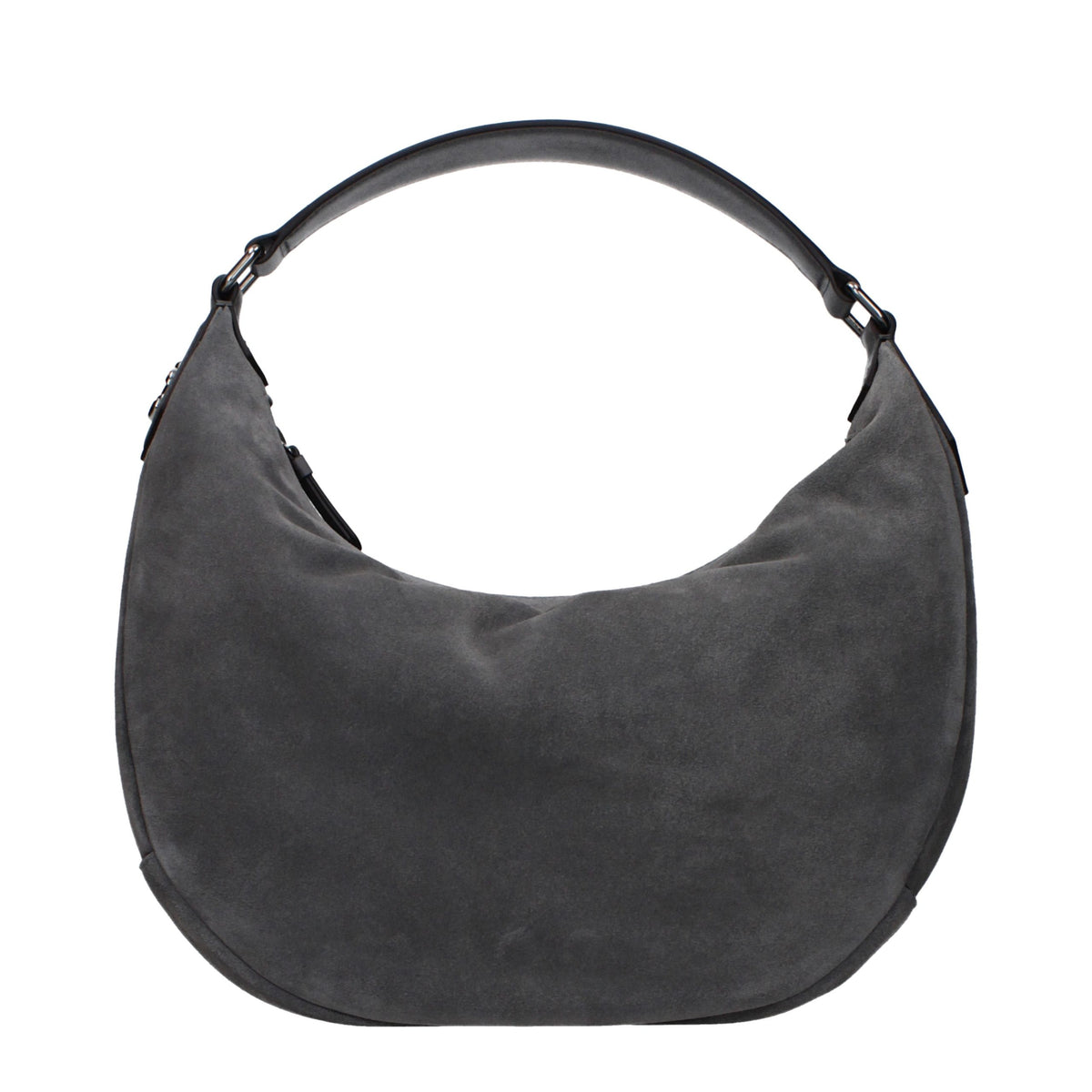 New Jimmy Choo Gray Leather Shoulder Bag