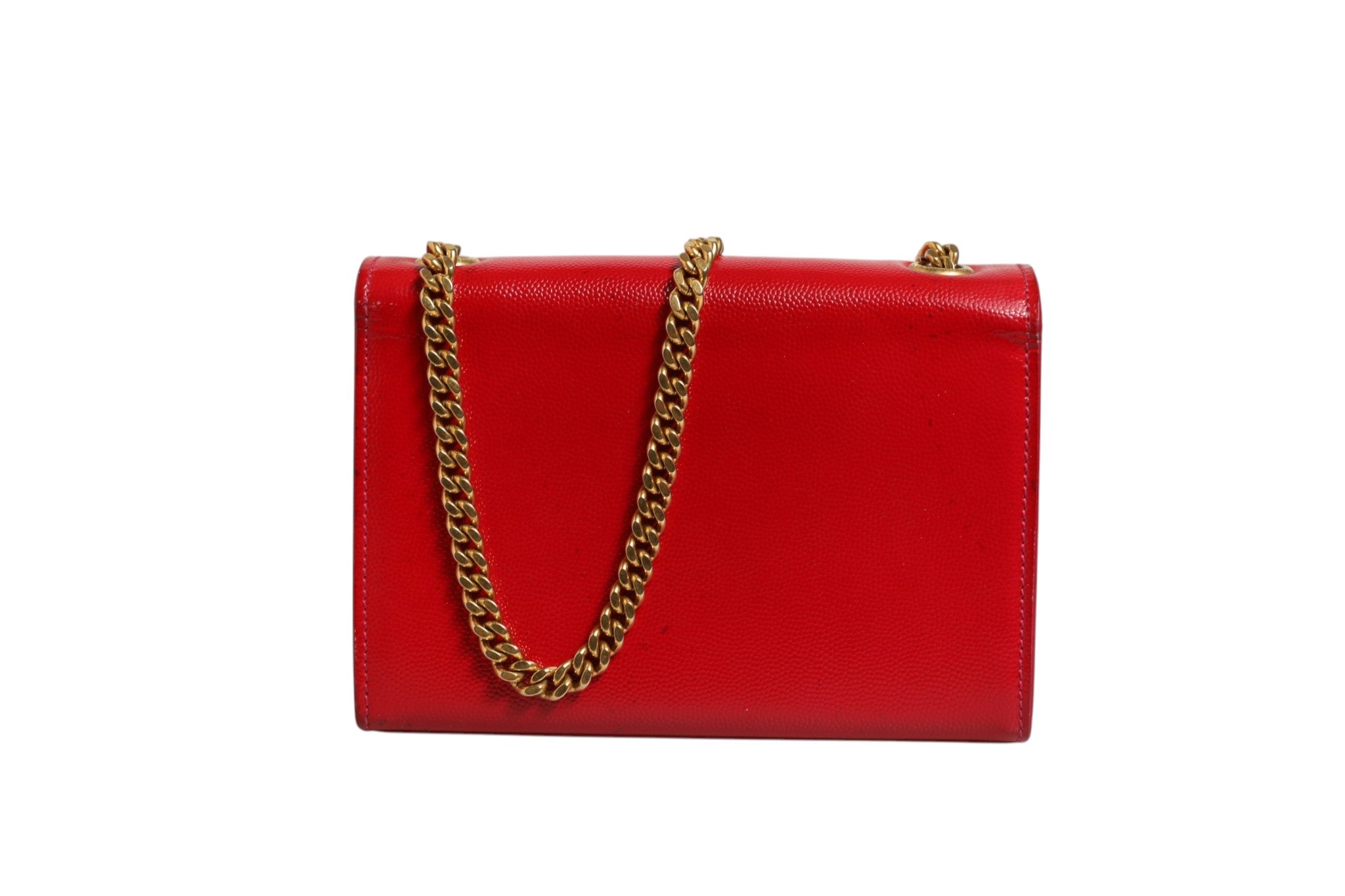 Pre-Owned Saint Laurent Kate Red Leather Crossbody Bag Red Women's B+ (Good — light signs of wear)