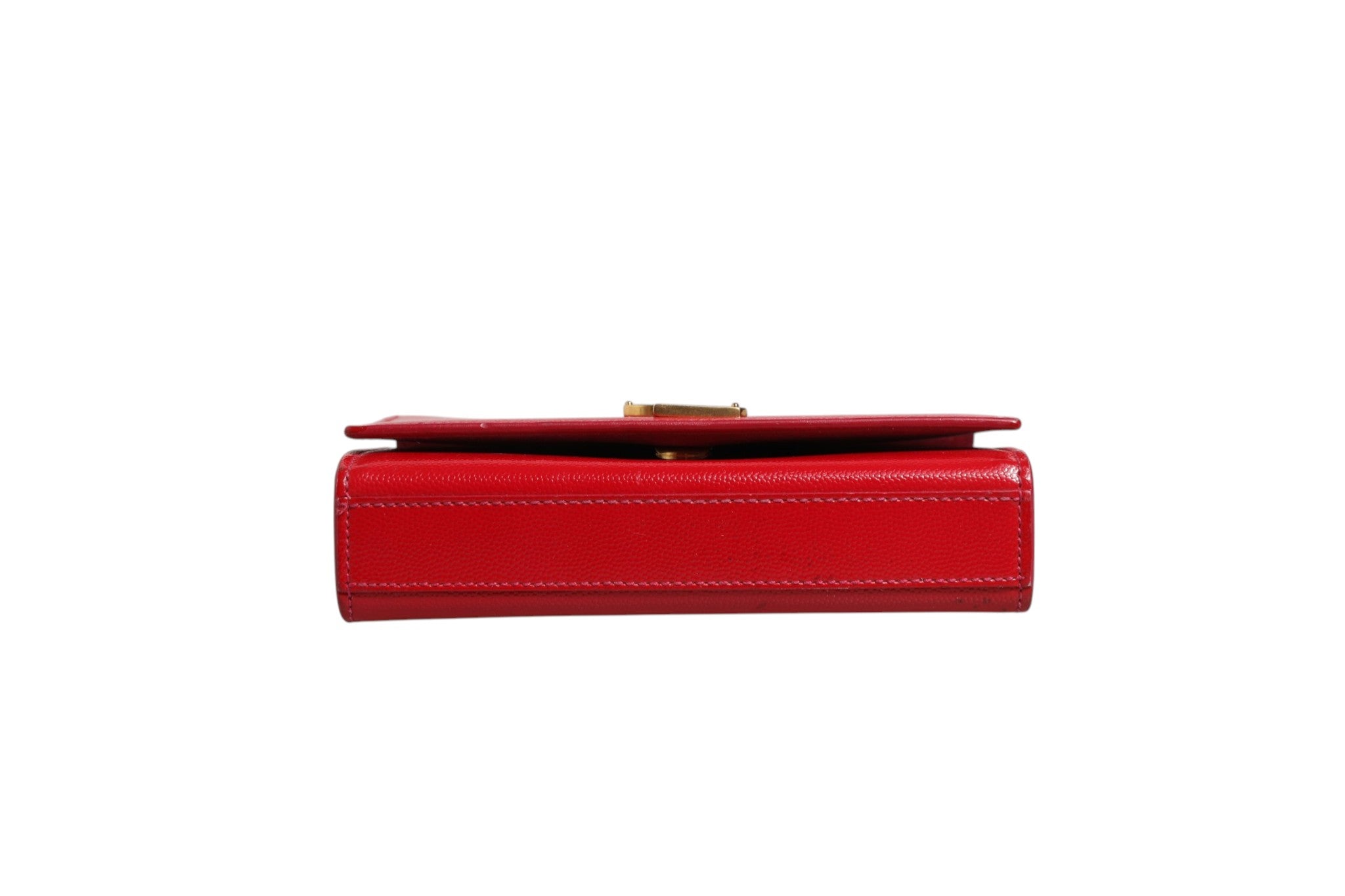Pre-Owned Saint Laurent Kate Red Leather Crossbody Bag Red Women's B+ (Good — light signs of wear)
