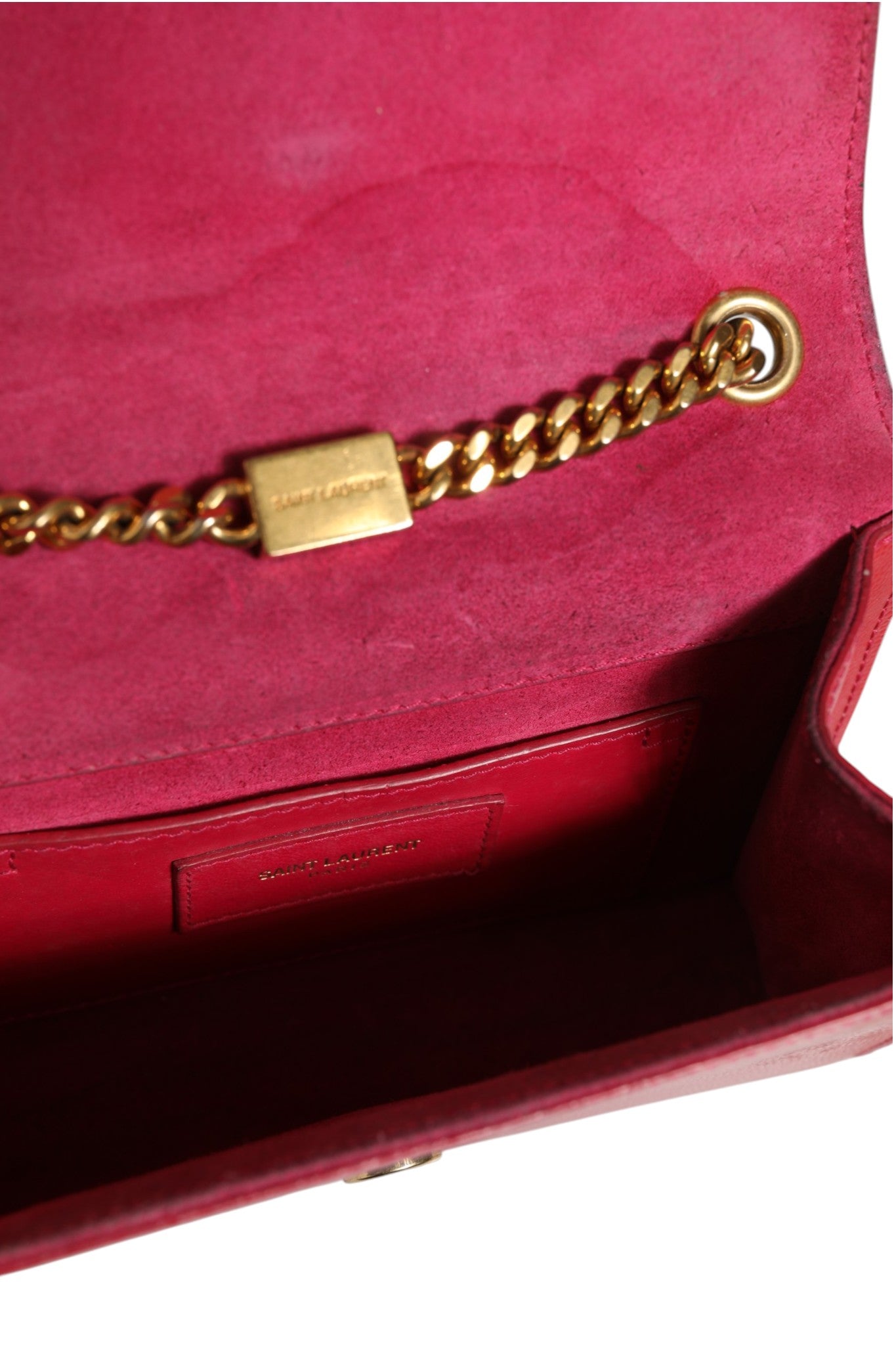 Pre-Owned Saint Laurent Kate Red Leather Crossbody Bag Red Women's B+ (Good — light signs of wear)